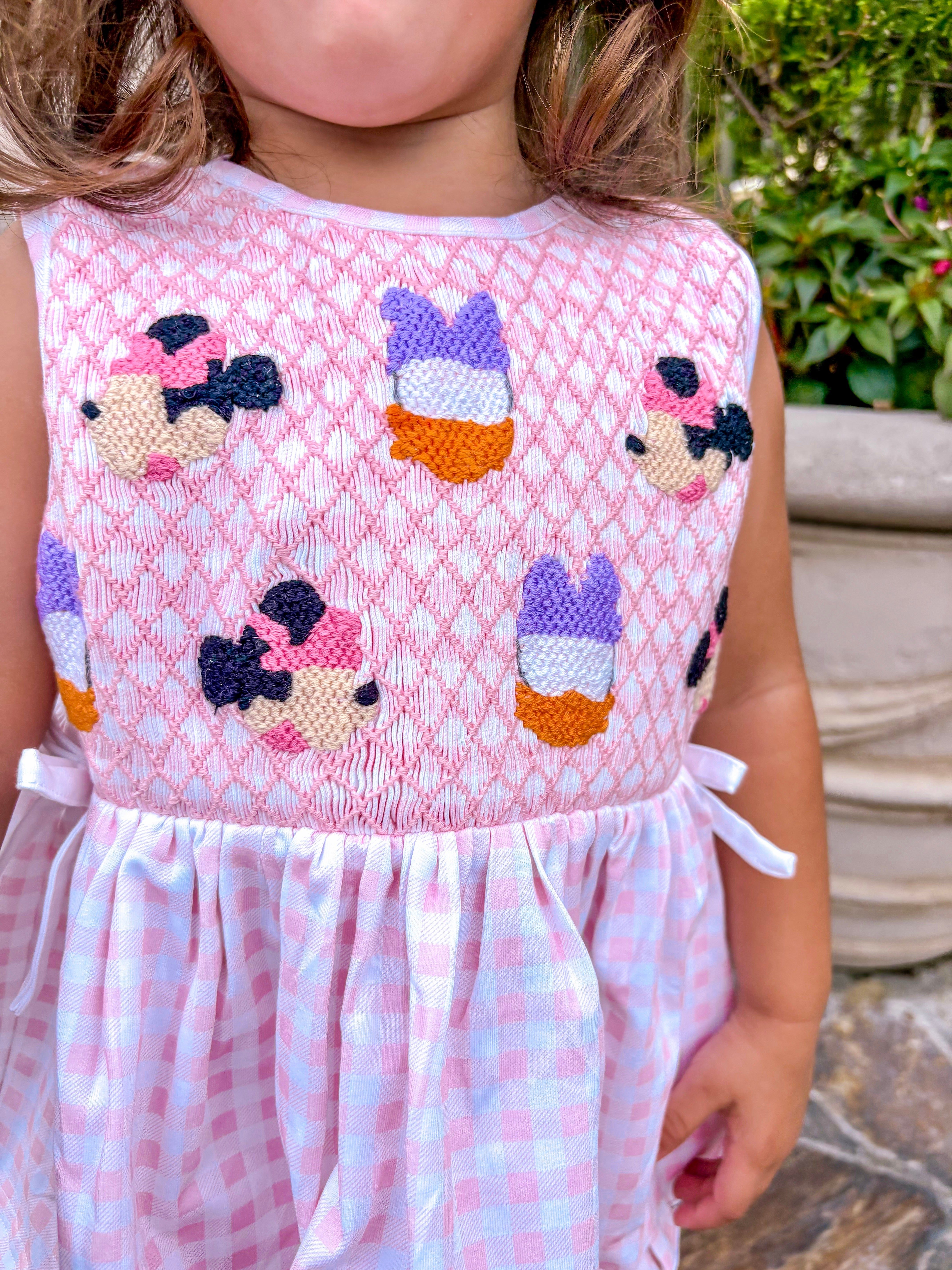 Girls Smocked Mouse & Duck Short Set RTS