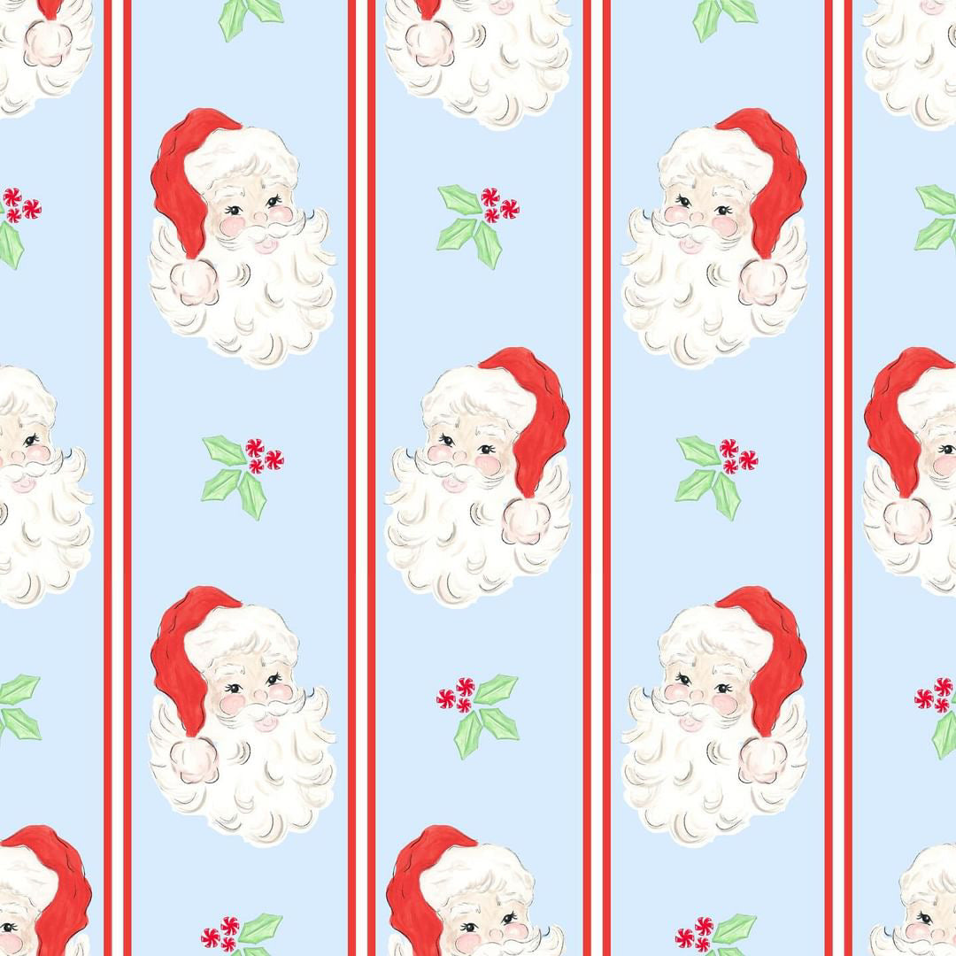 Boys Blue Santa Knit Long Romper RTS