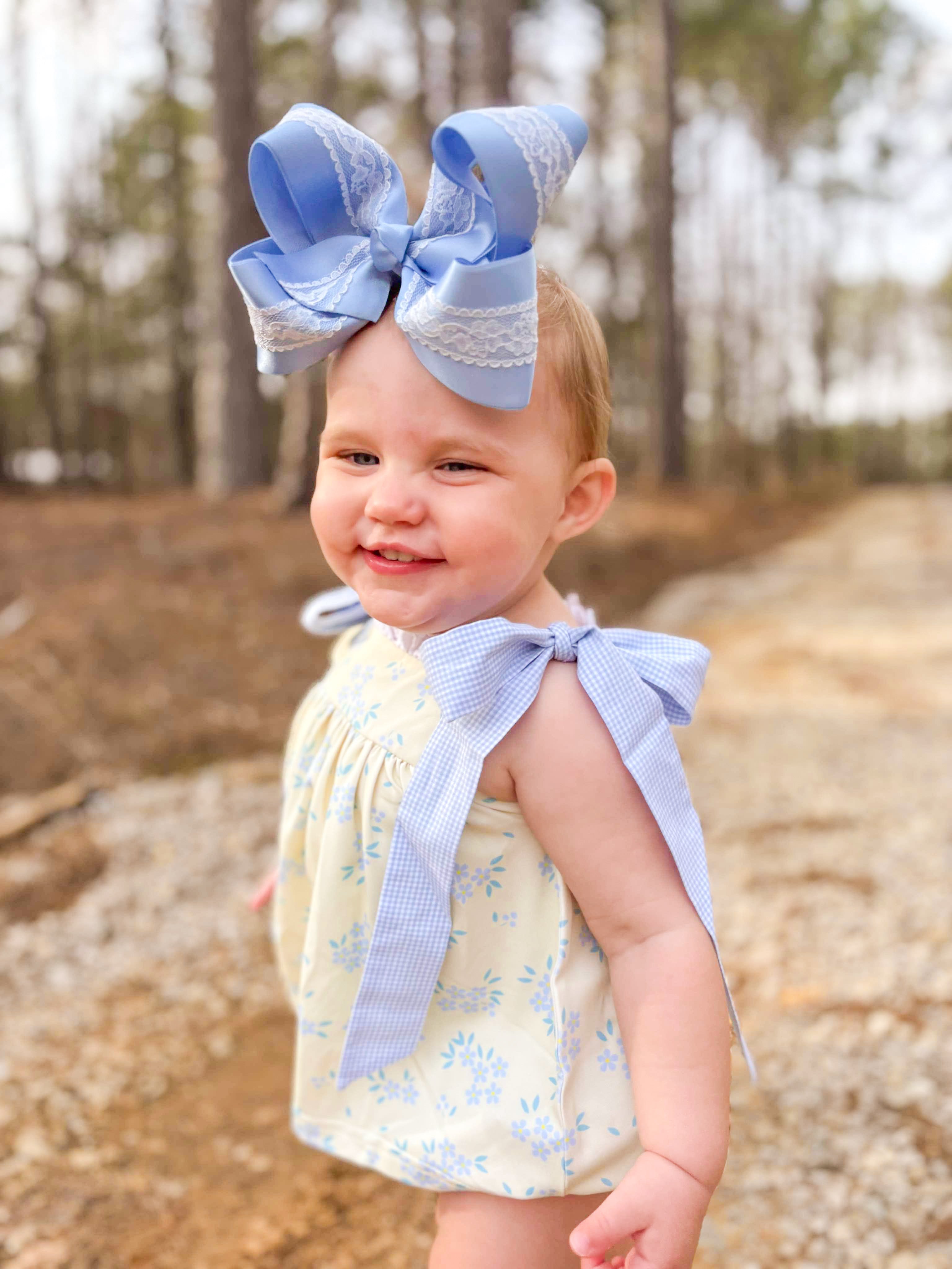 Girls Blooming Blues Knit Bloomer Set