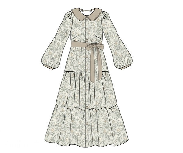 Womens Sage Heirloom Dress