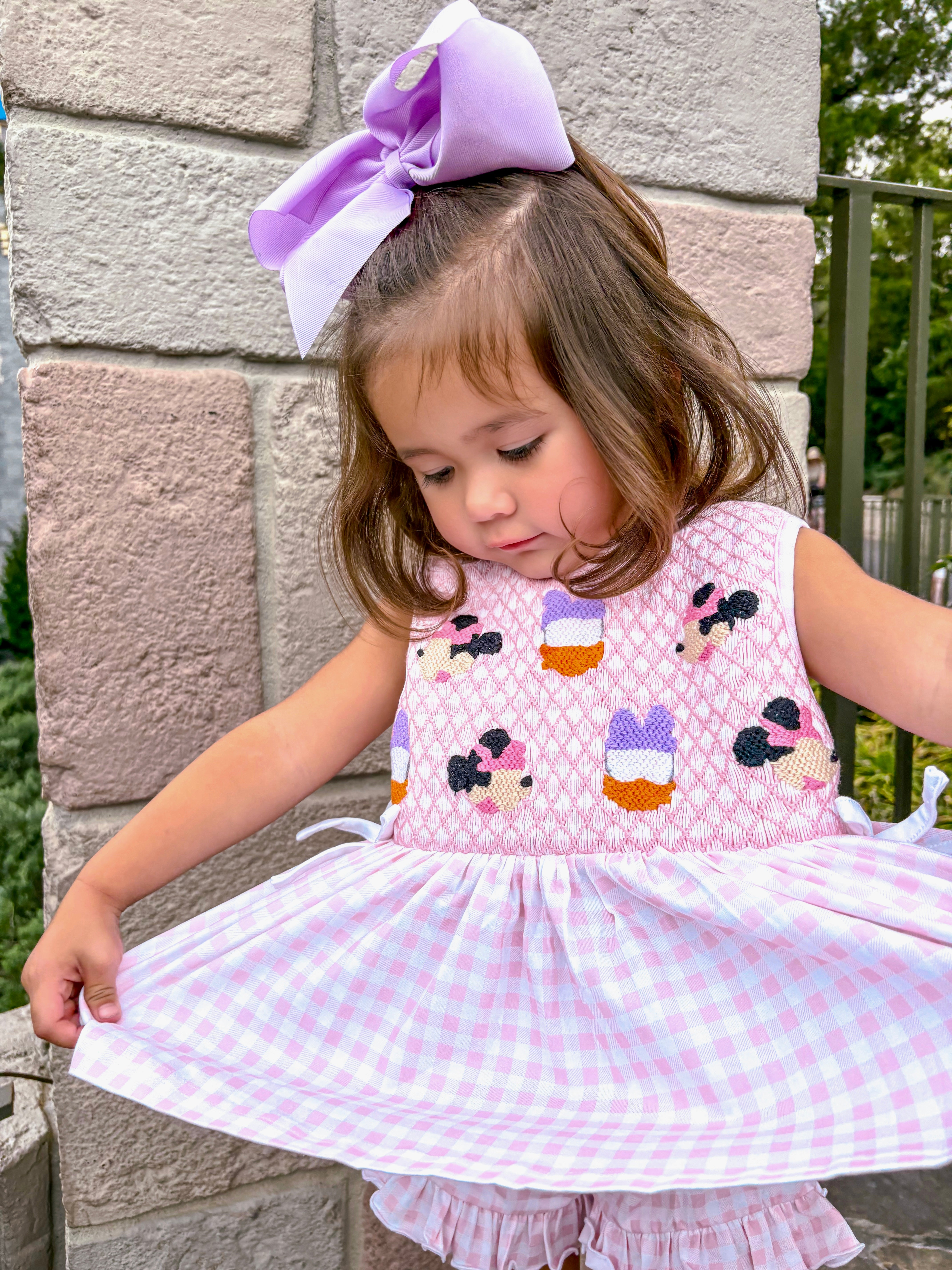 Girls Smocked Mouse & Duck Short Set RTS