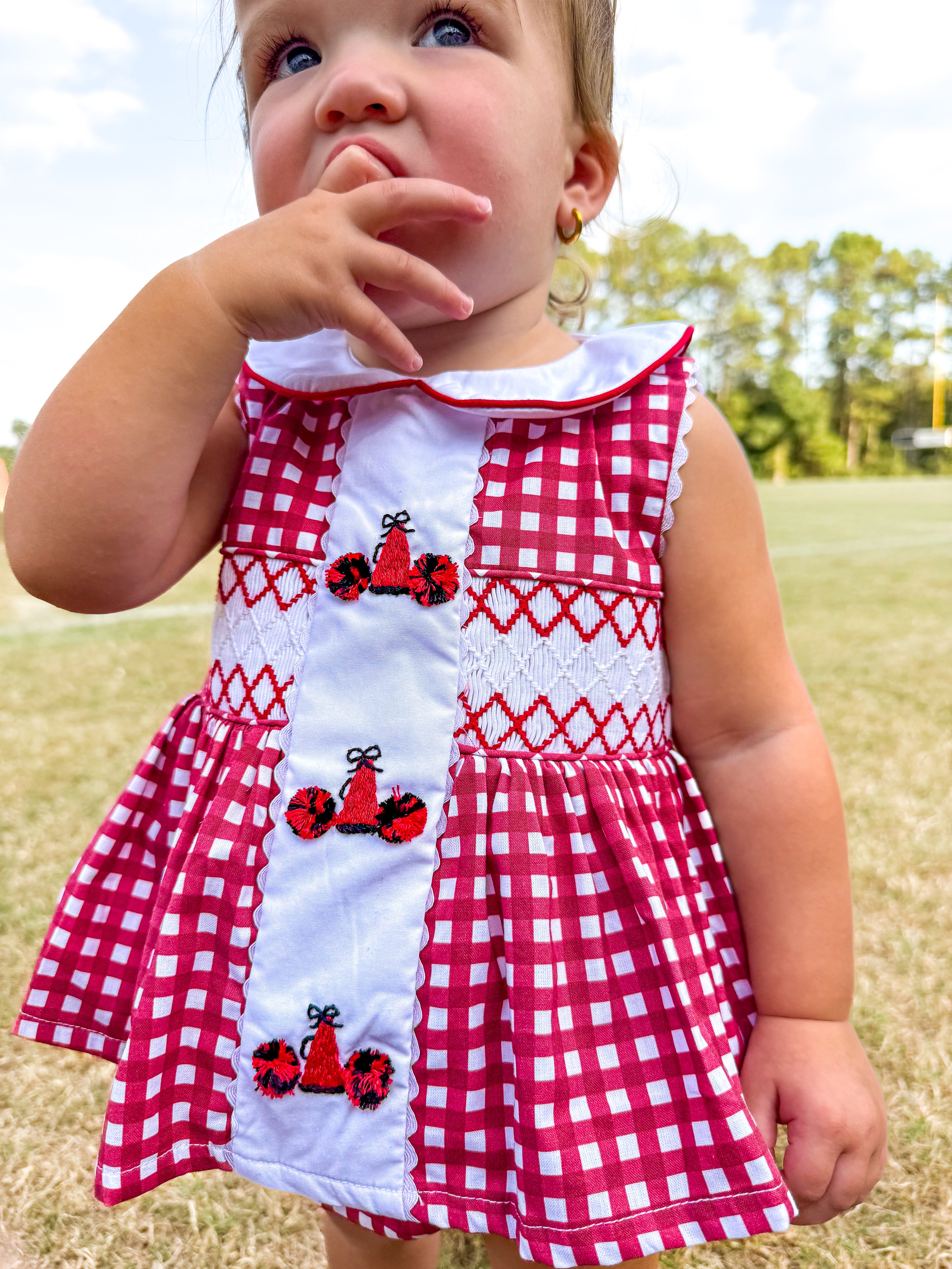 Maroon & Black Cheer Megaphone Bloomer Set