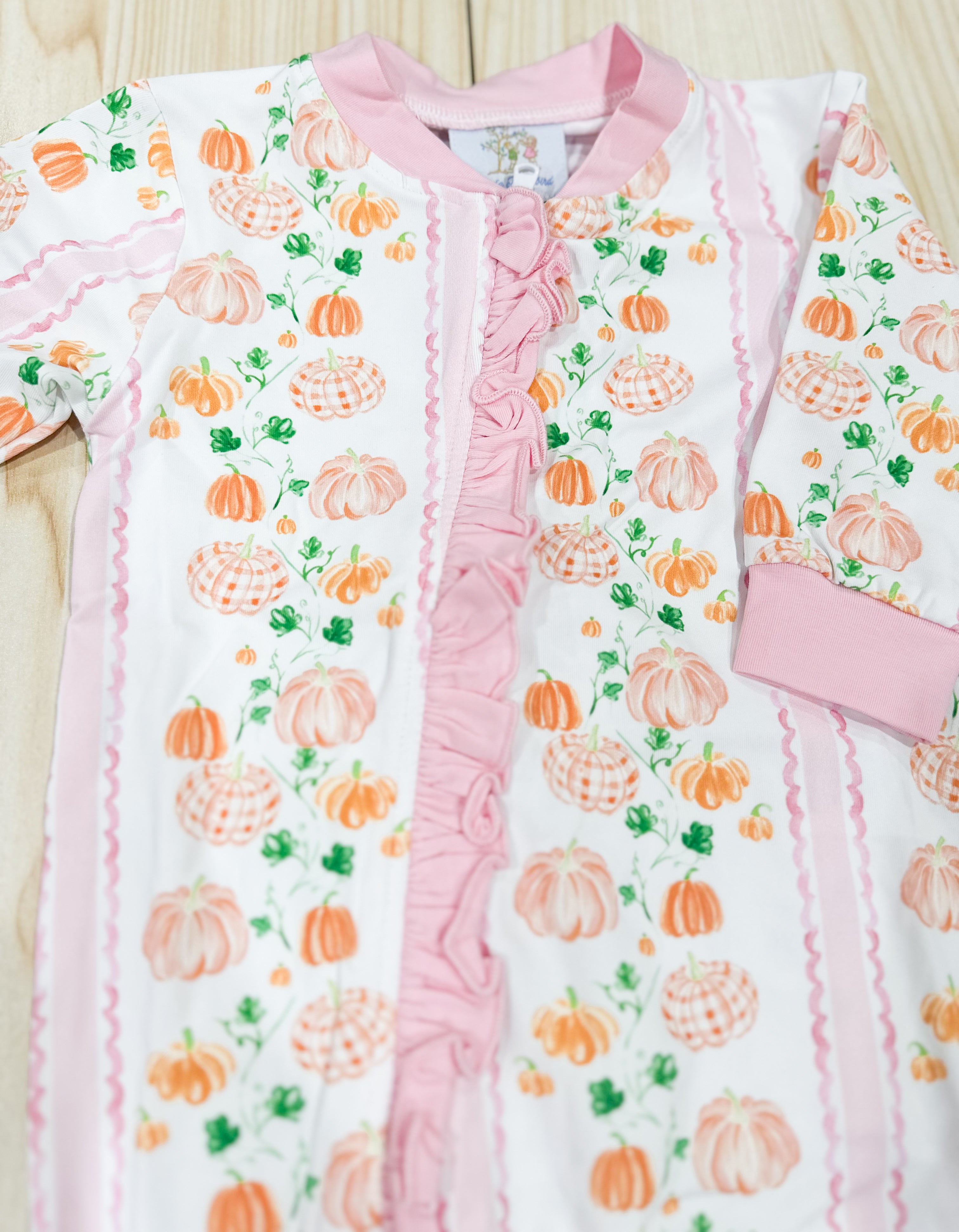 Girls Pink Scallop Pumpkin Zippy RTS