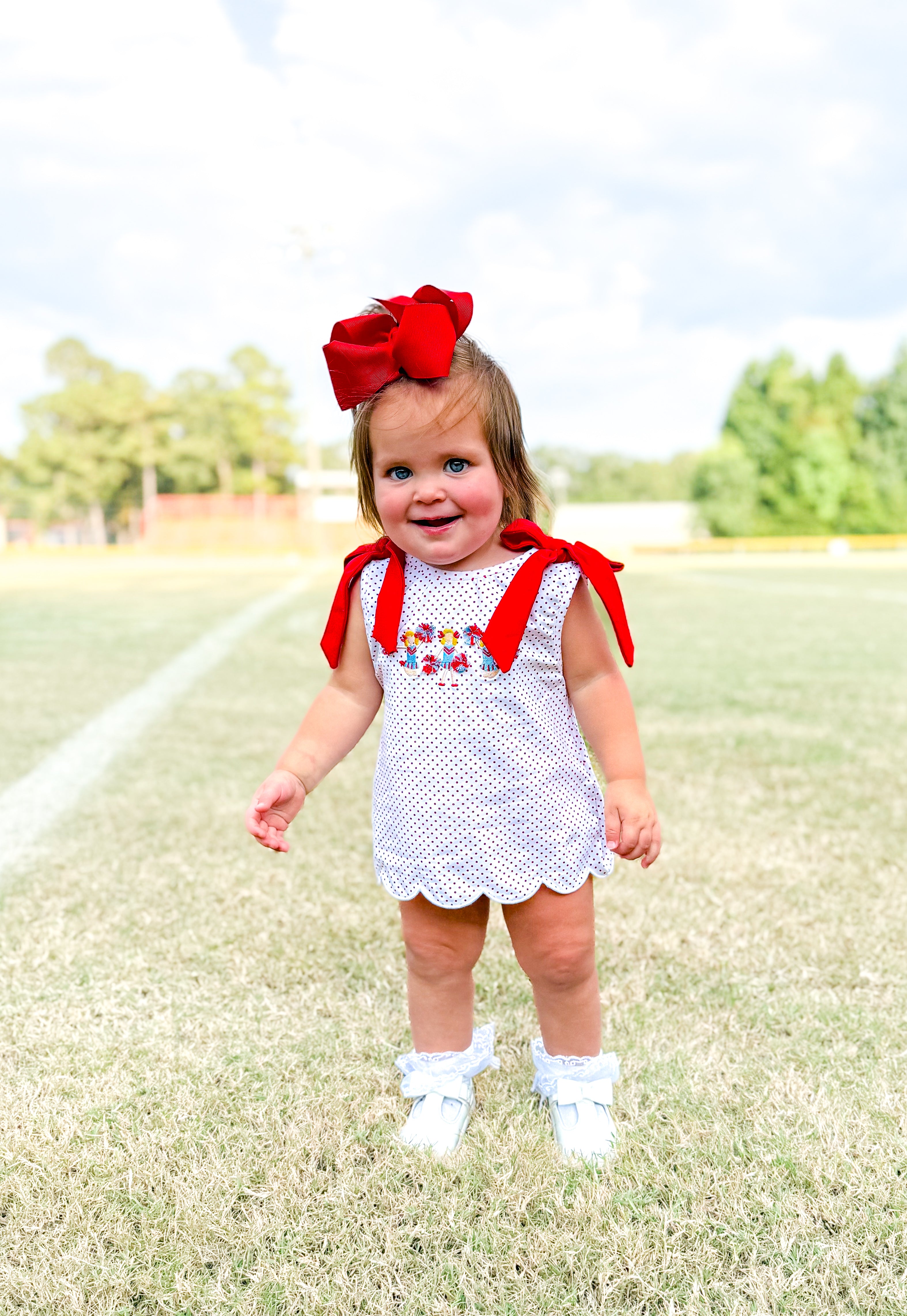 Red & Blue Cheerleader Bloomer Set