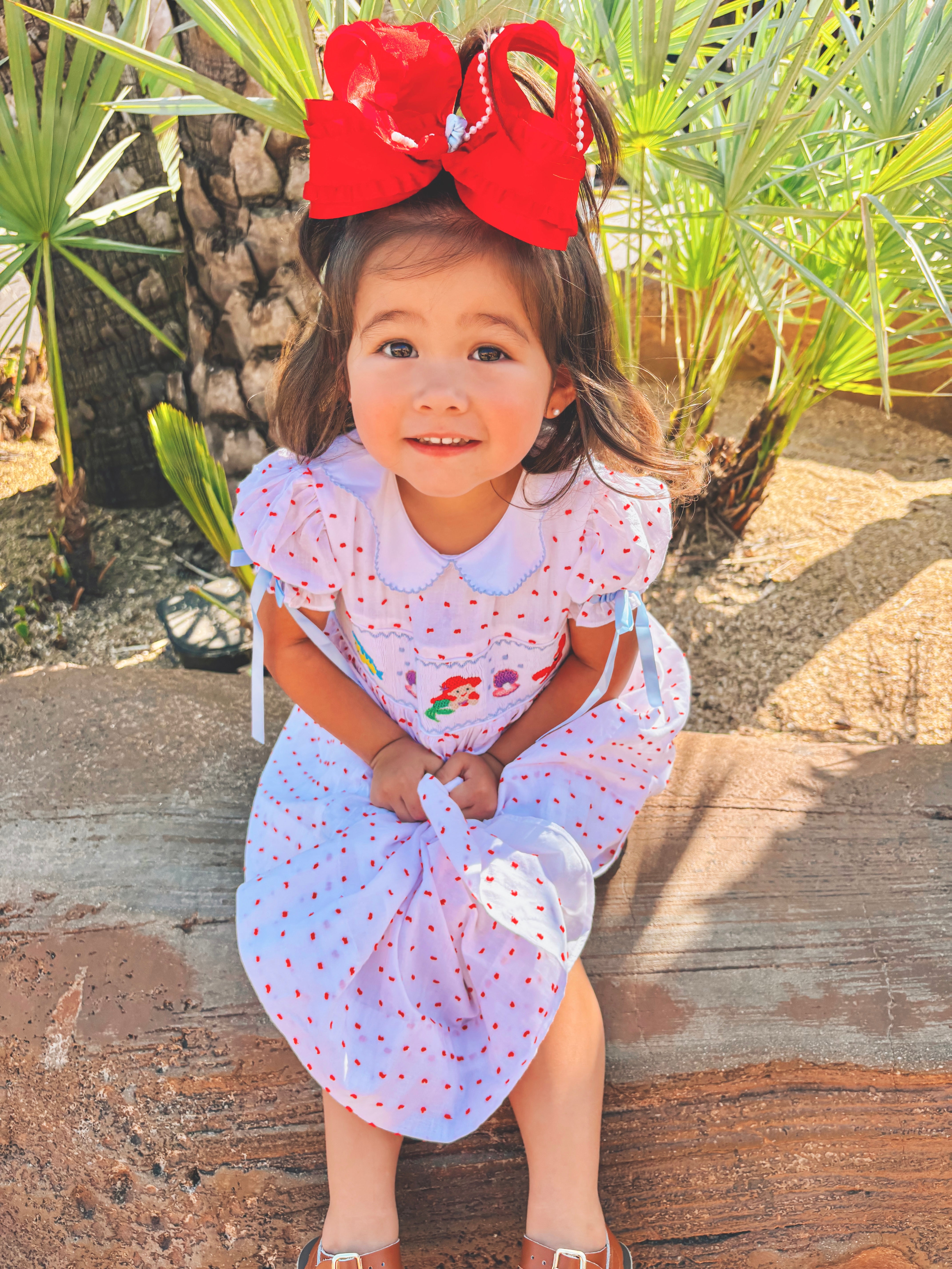 PRE ORDER Girls Smocked Under The Sea Dress ETA: JULY