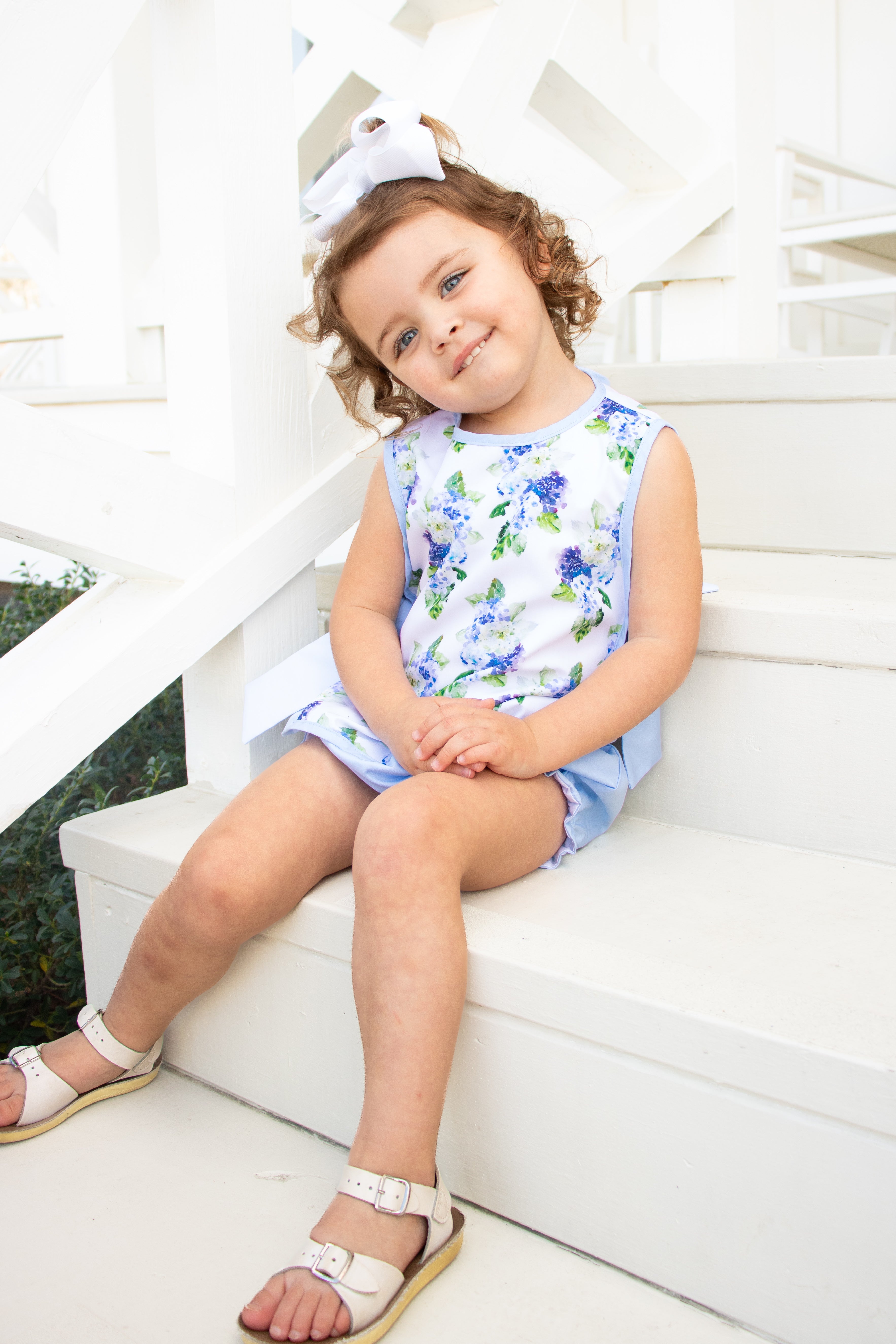 Girls Hydrangea Bloomer Set