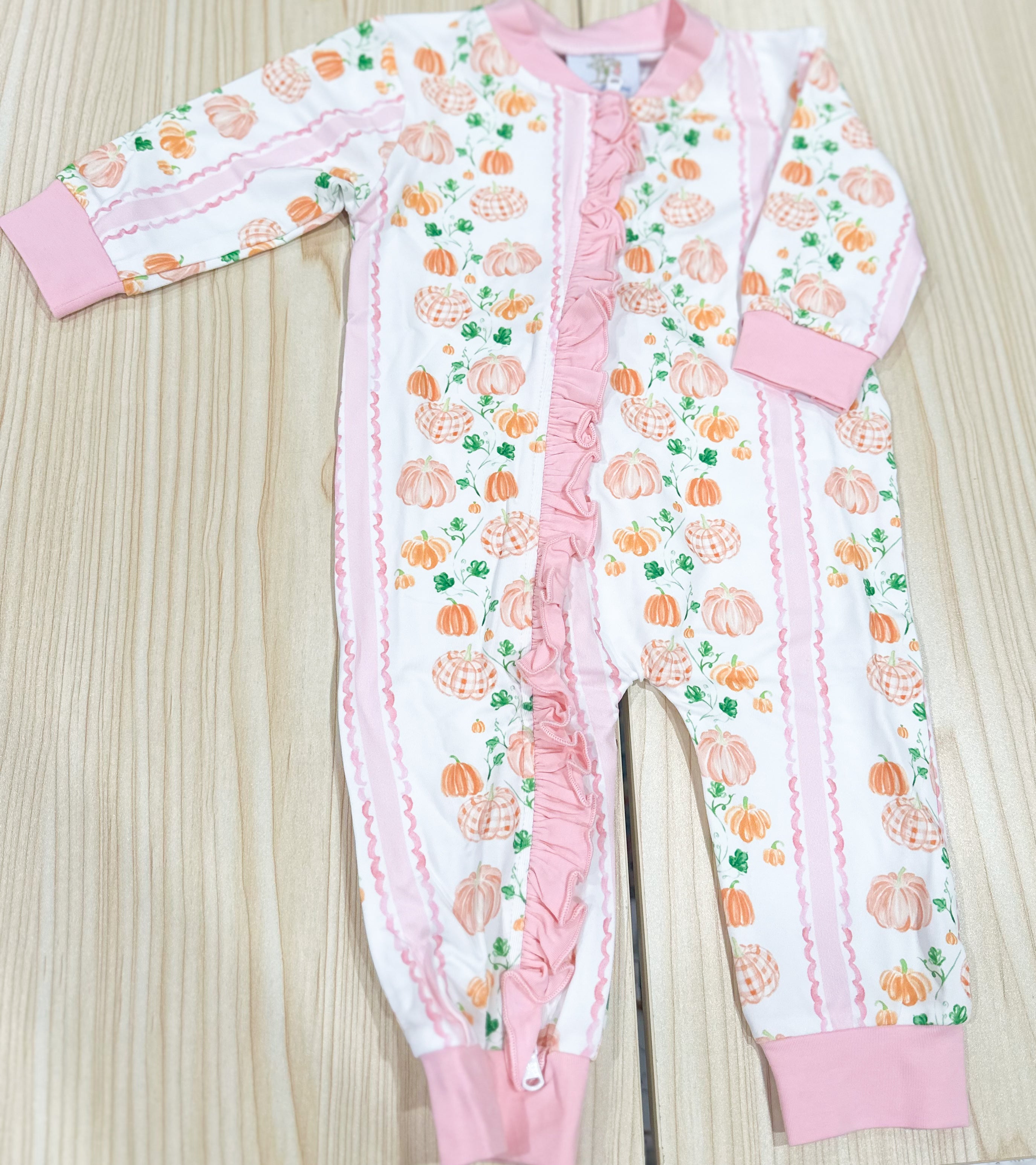 Girls Pink Scallop Pumpkin Zippy RTS