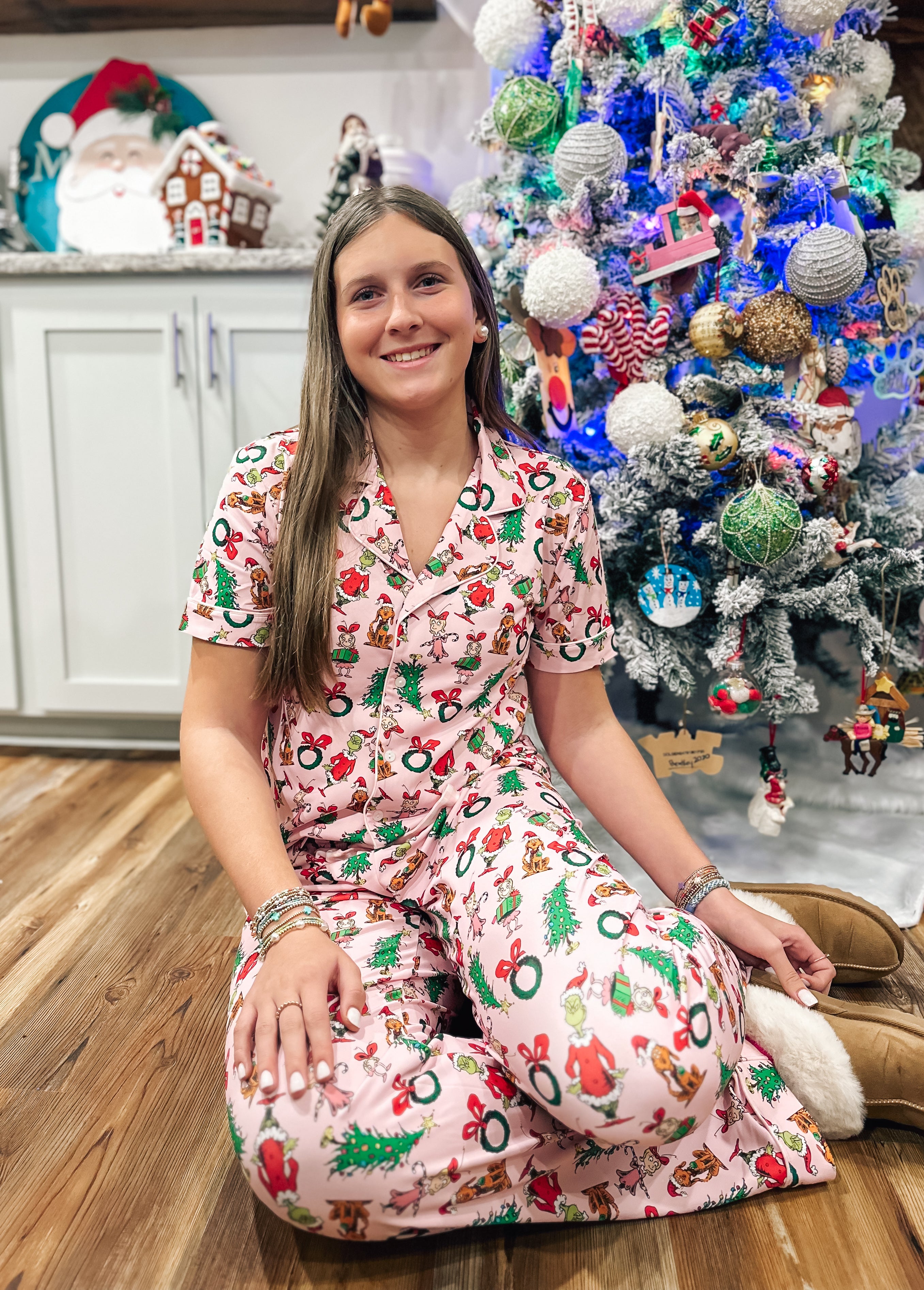 Women’s Grinch Knit Pajamas RTS