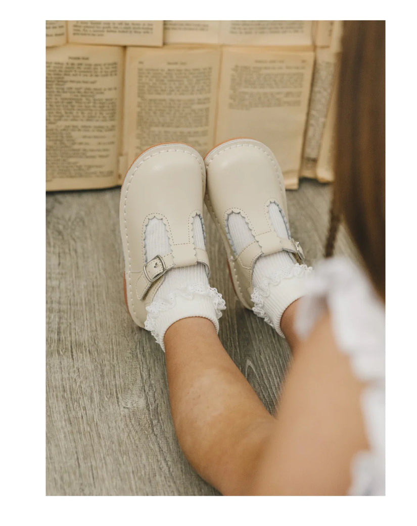 PRE ORDER Selina Scalloped T-Strap Mary Jane