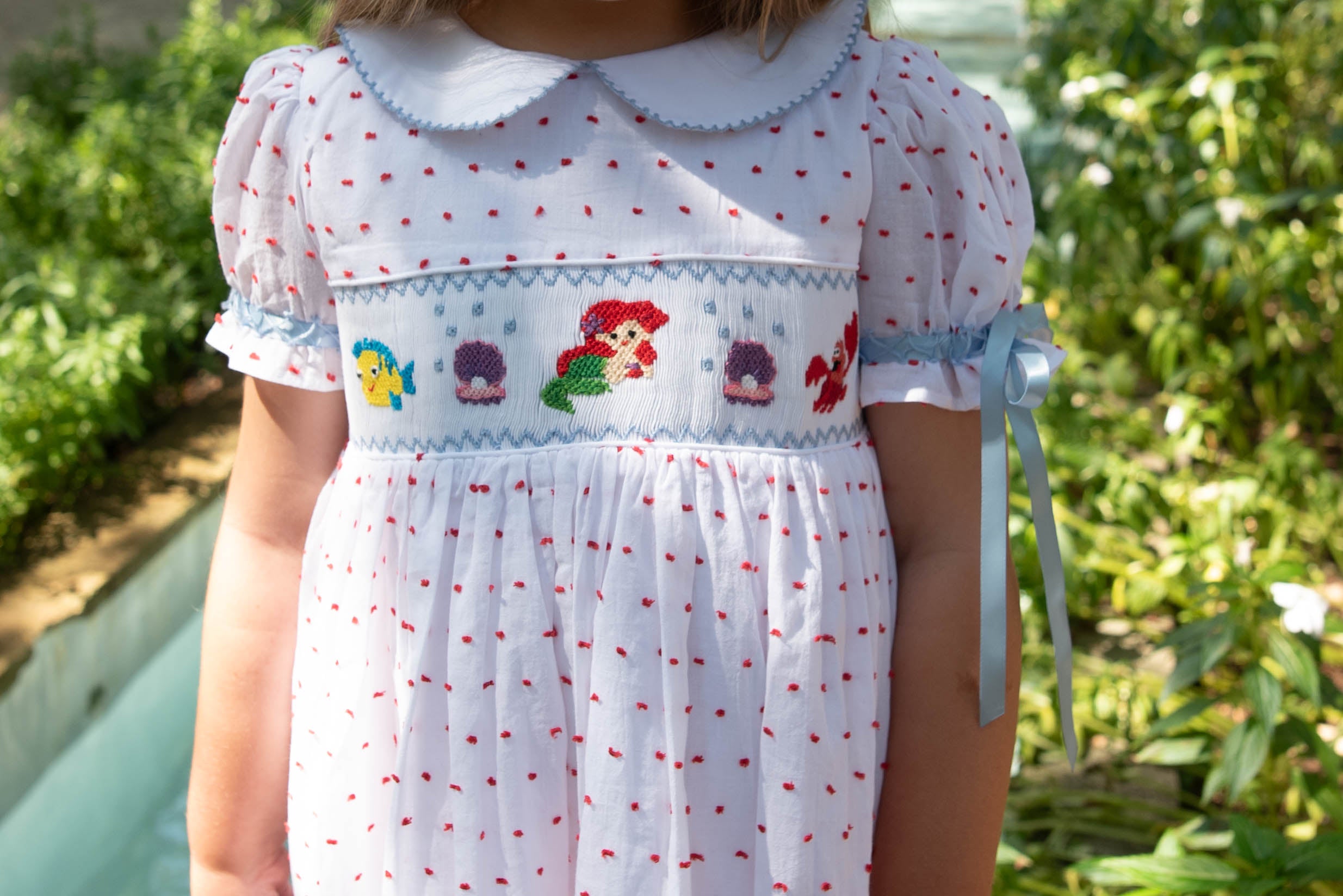 Girls Smocked Under The Sea Dress RTS