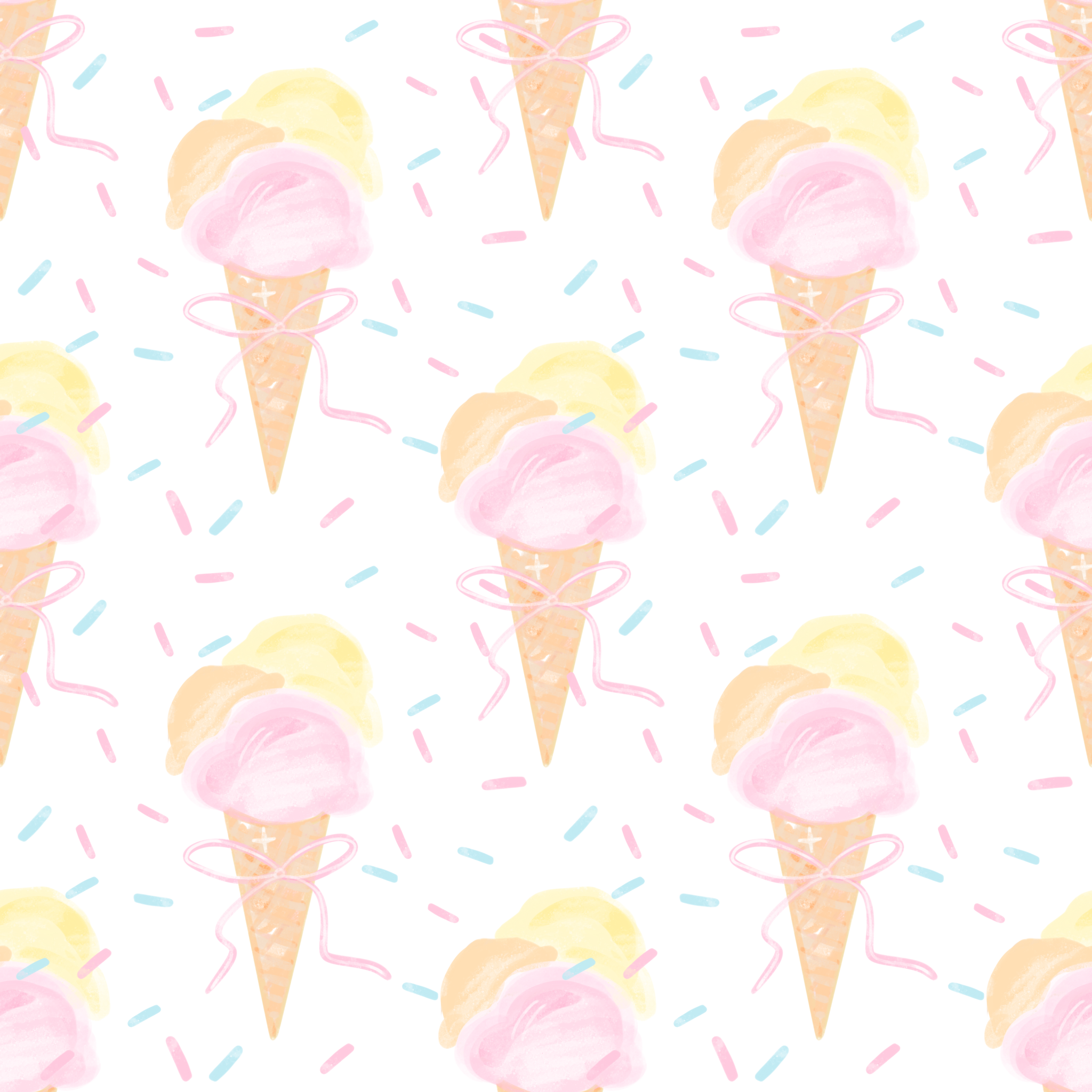 Girls Ice Cream & Fish Reversible Play Bubble
