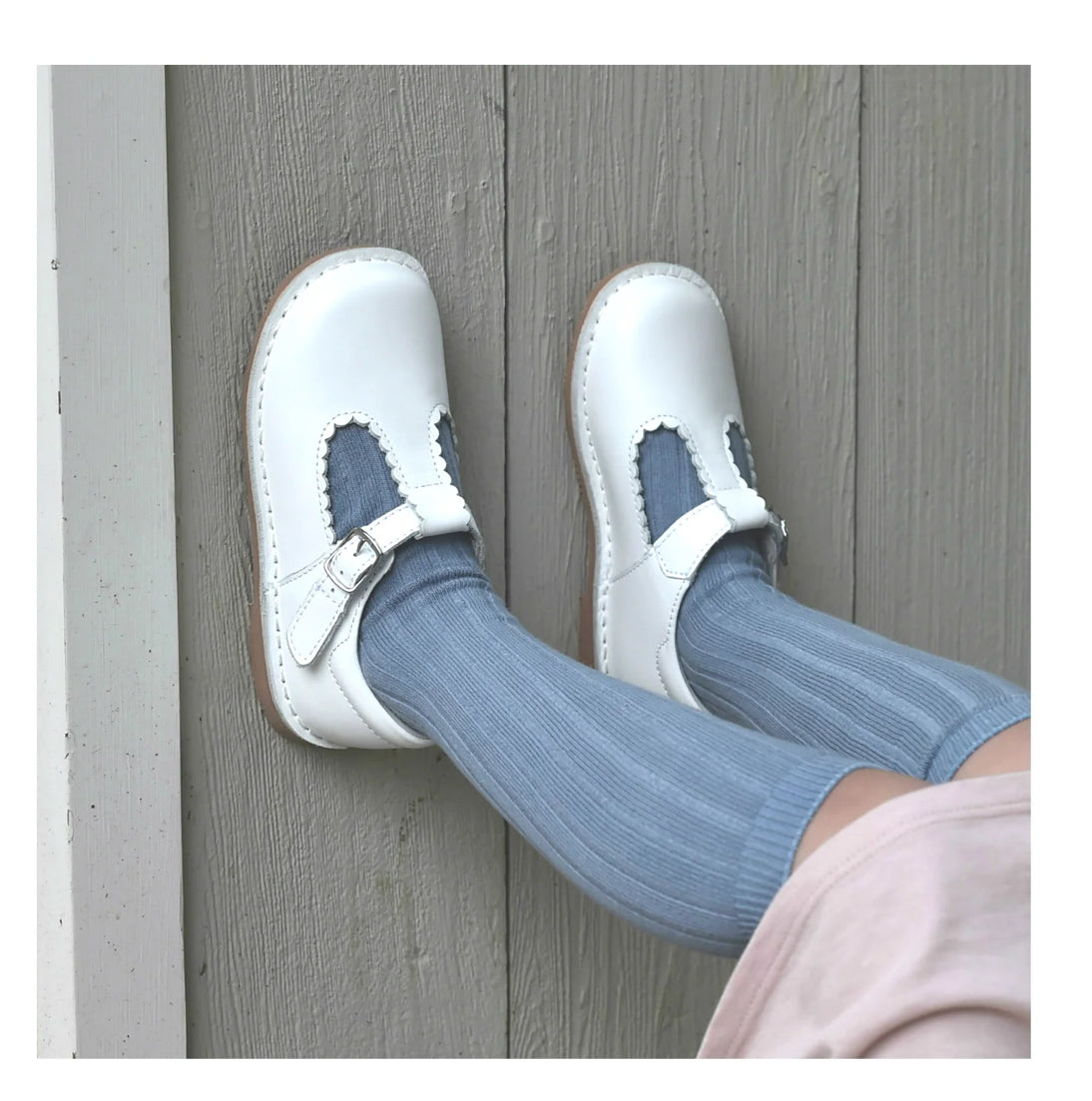 PRE ORDER Selina Scalloped T-Strap Mary Jane