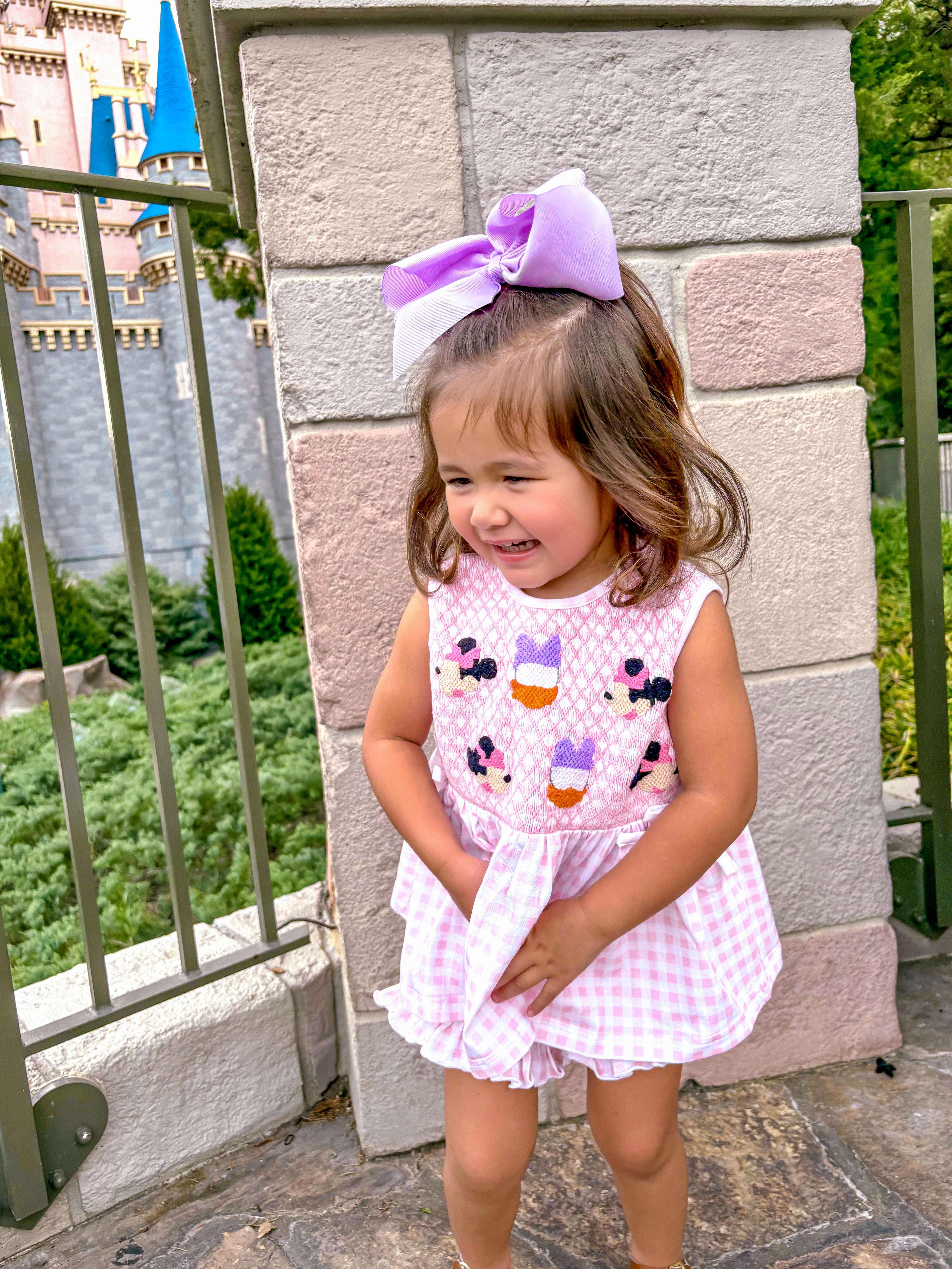 Girls Smocked Mouse & Duck Short Set RTS
