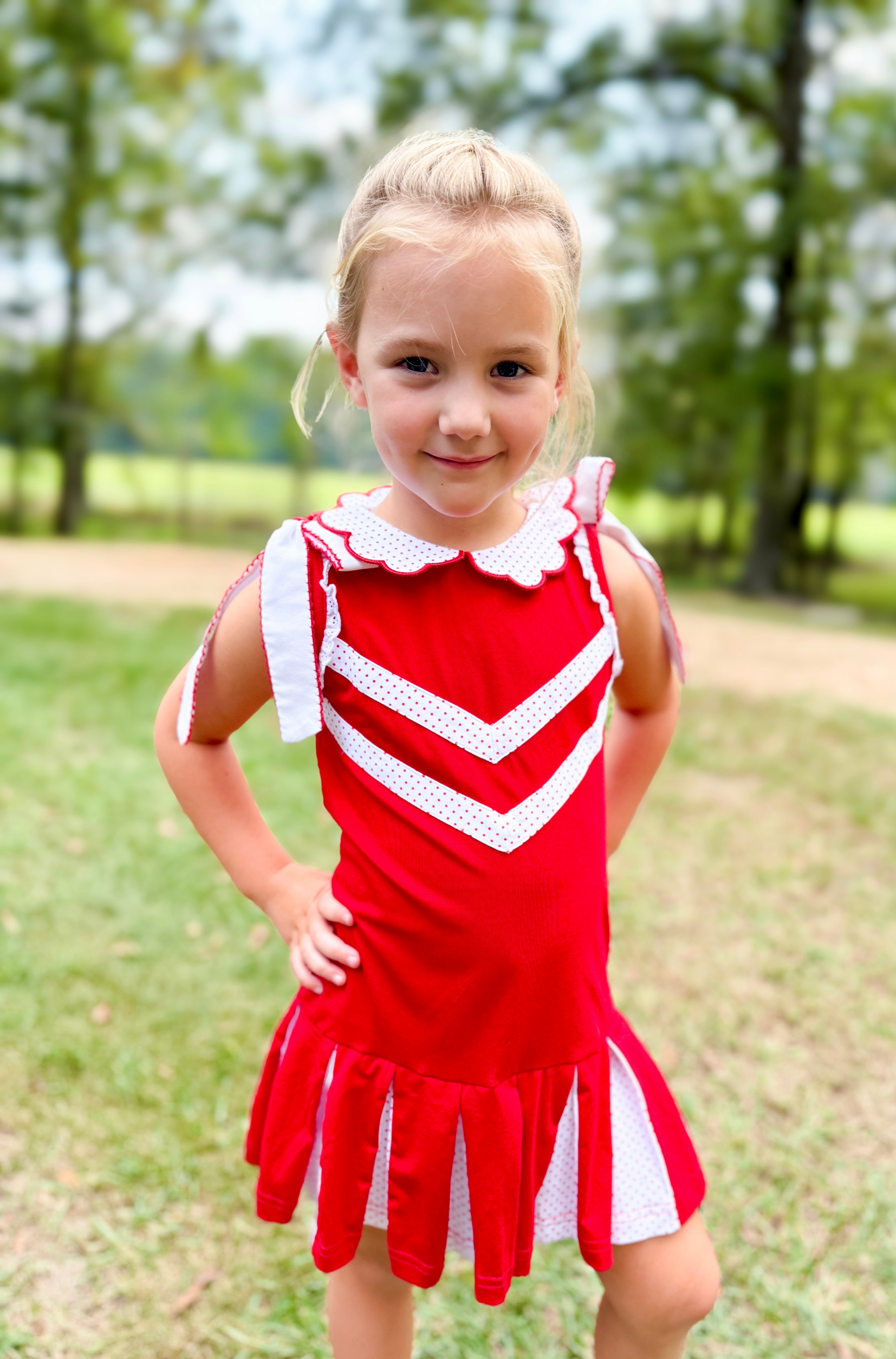 Red & White Cheer Dress