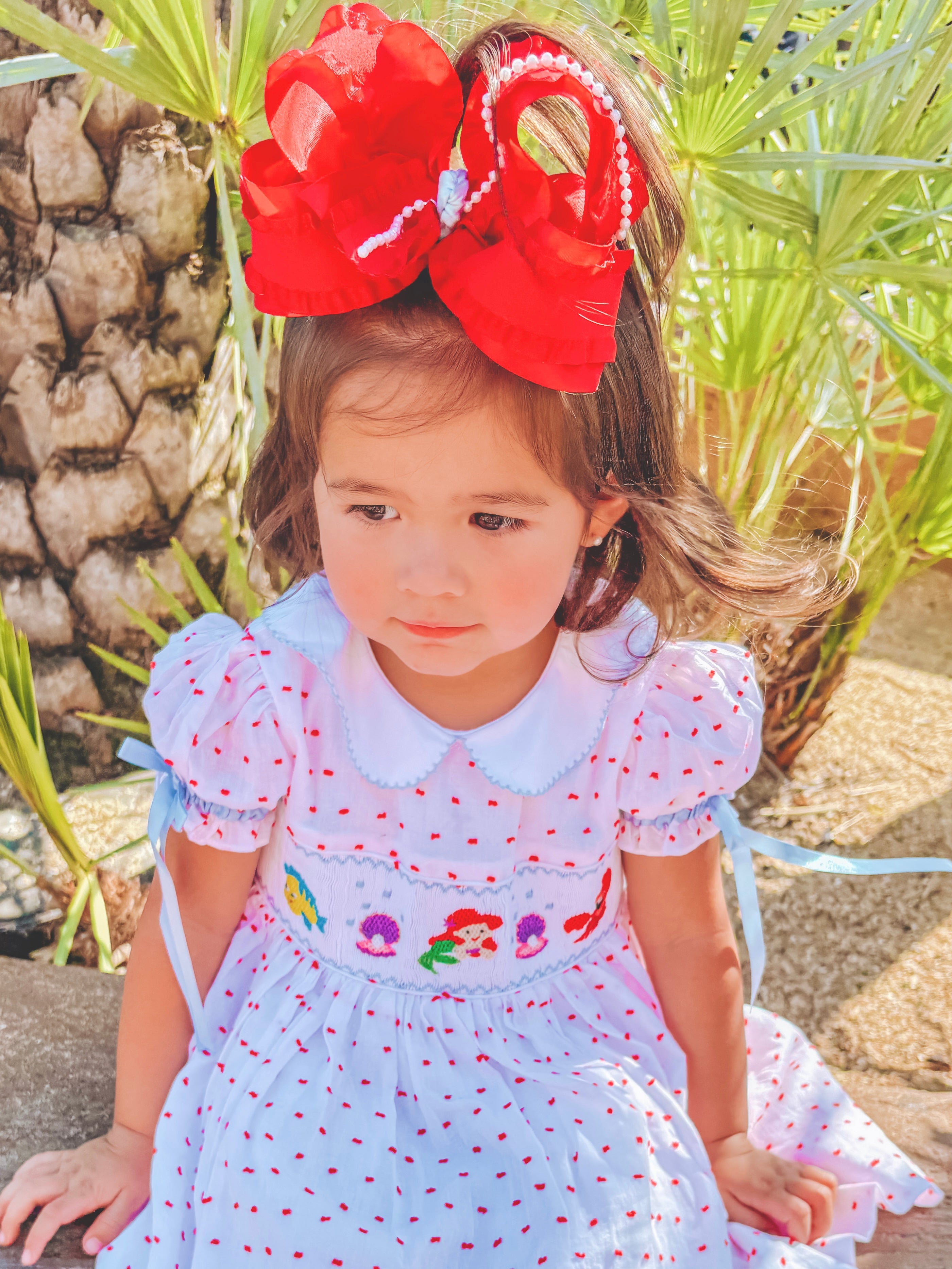PRE ORDER Girls Smocked Under The Sea Dress ETA: JULY