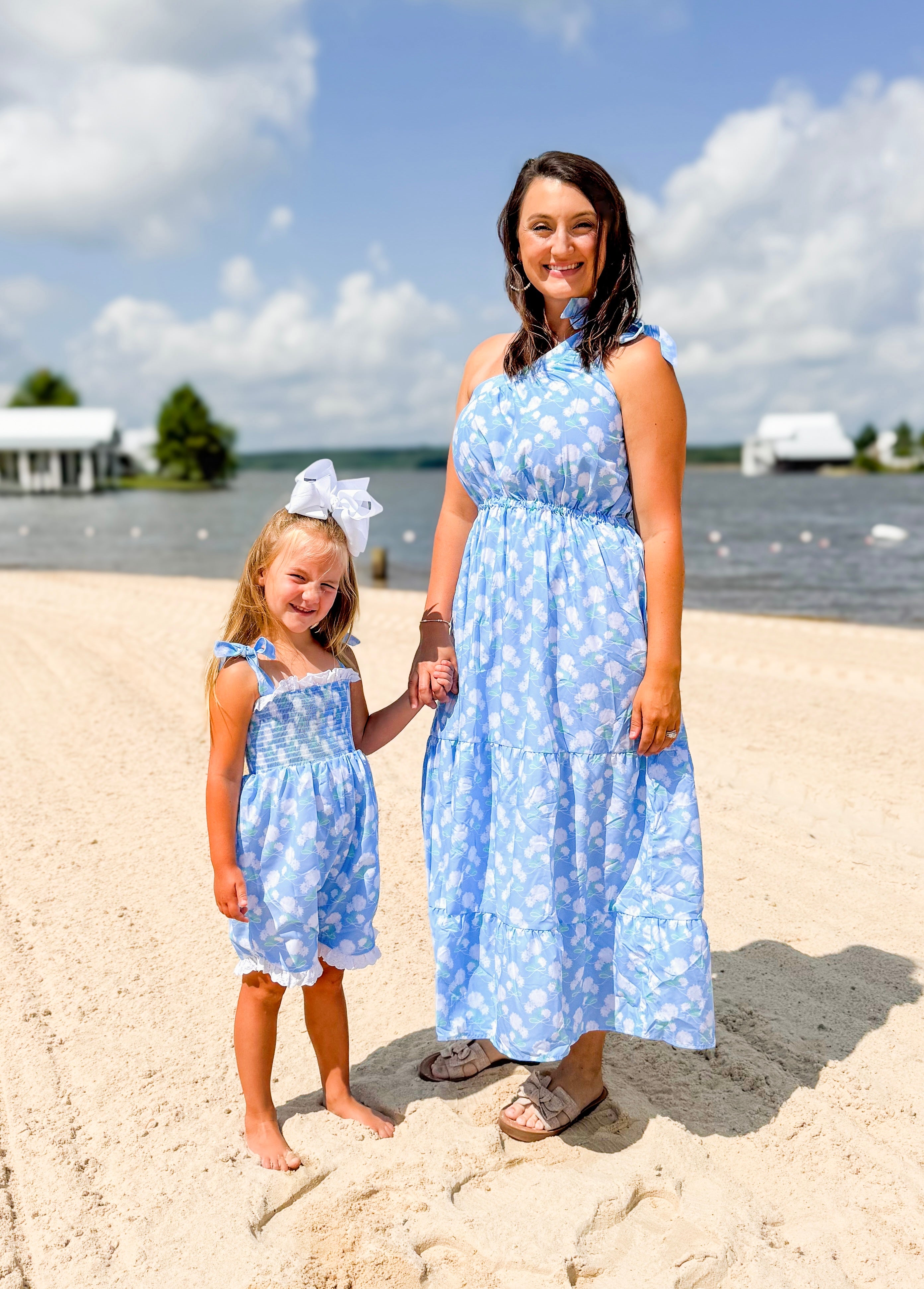 Girls Hydrangea Romper
