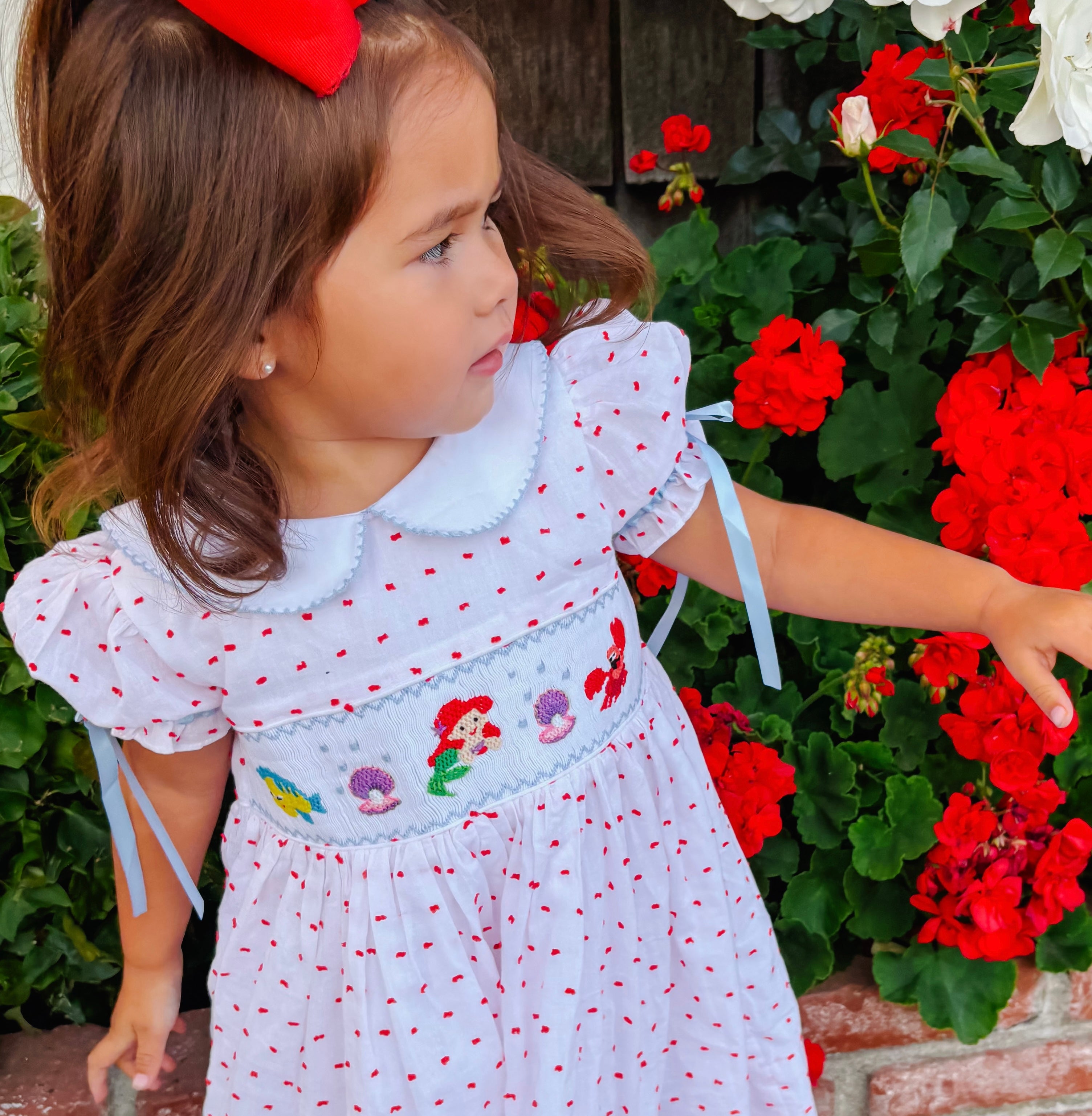 Girls Smocked Under The Sea Dress RTS