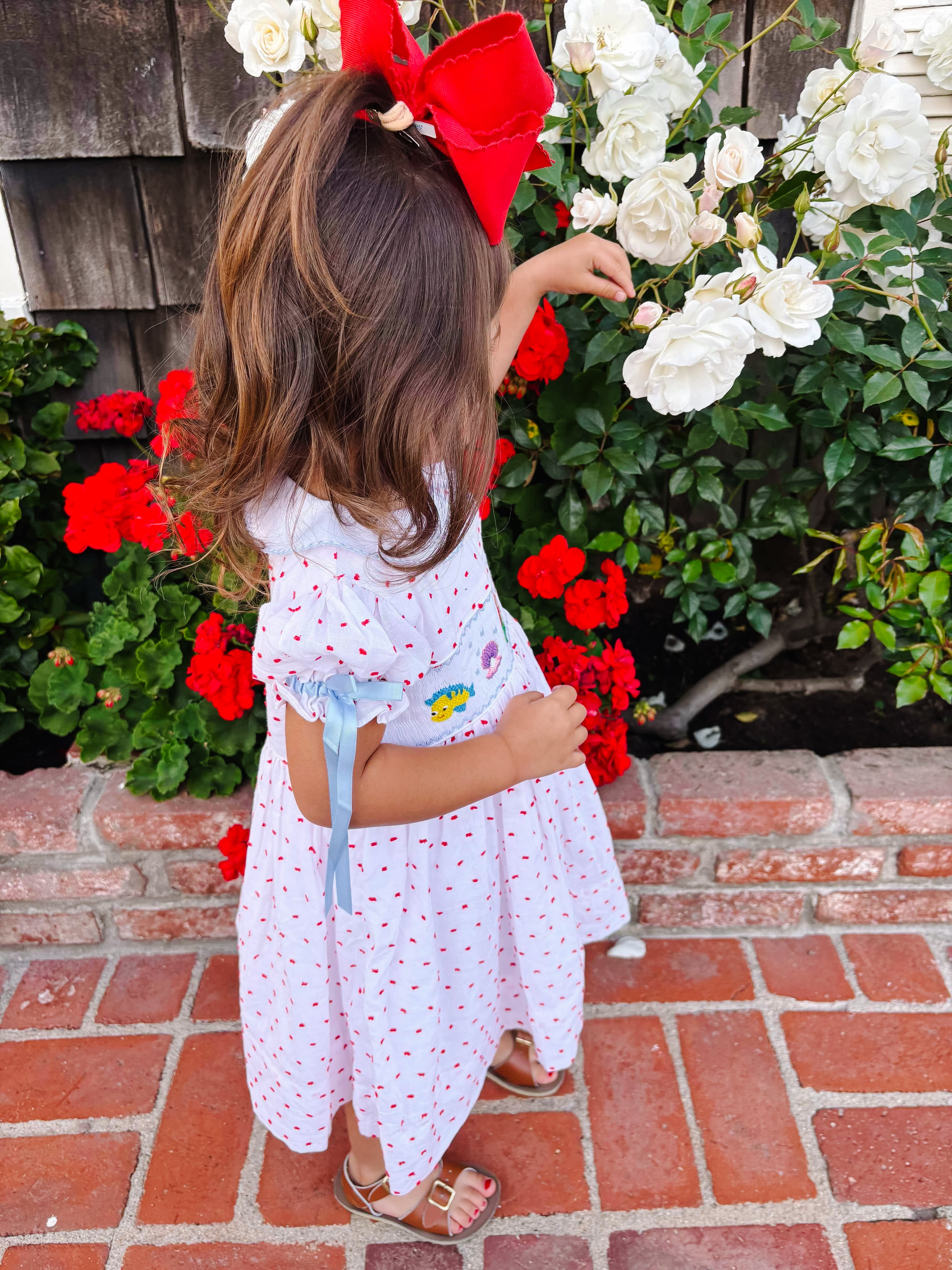 Girls Smocked Under The Sea Dress RTS