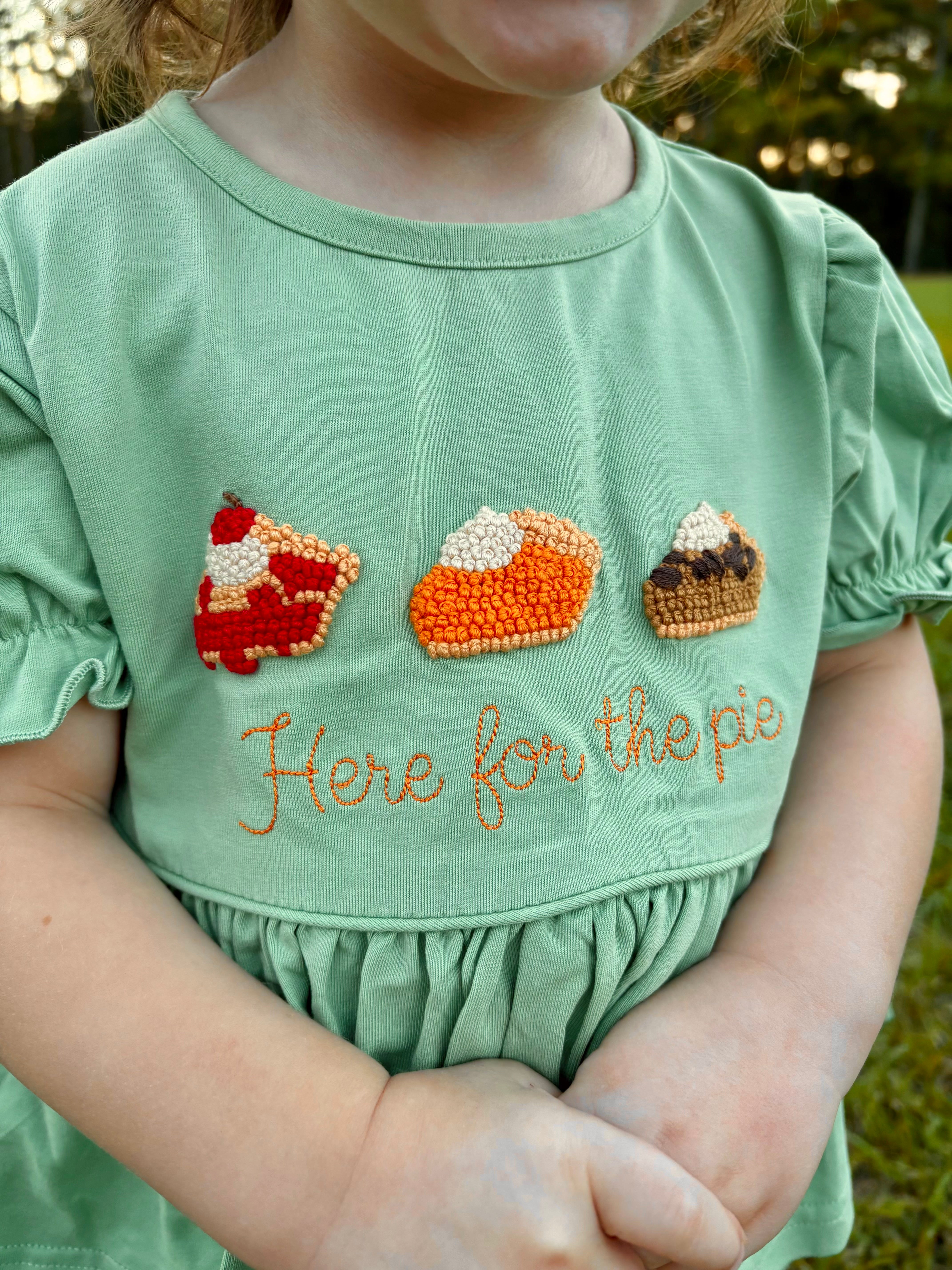 Girls Here For The Pie French Knot Bloomer Set