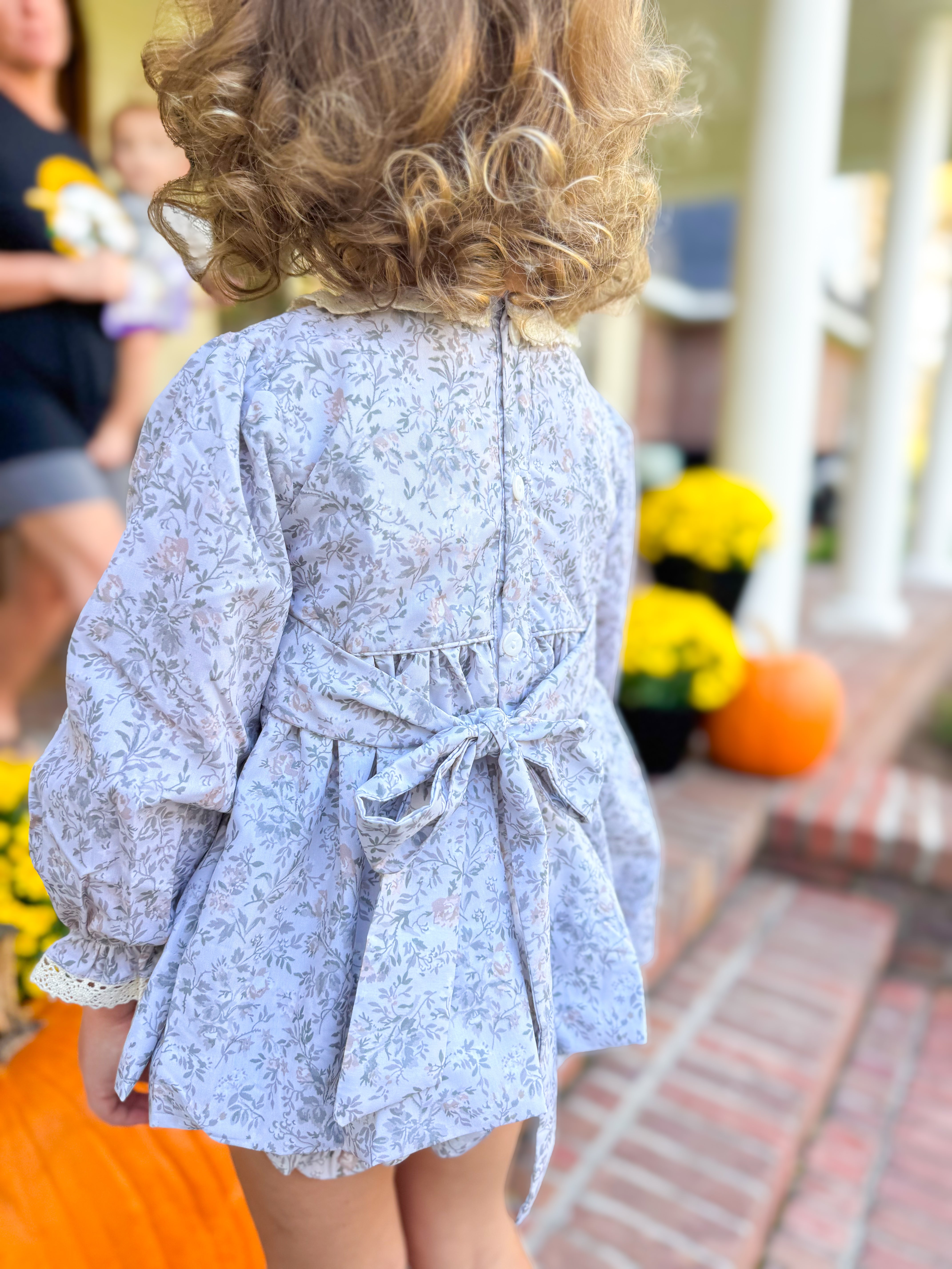 Girls Sage Heirloom Bloomer Set
