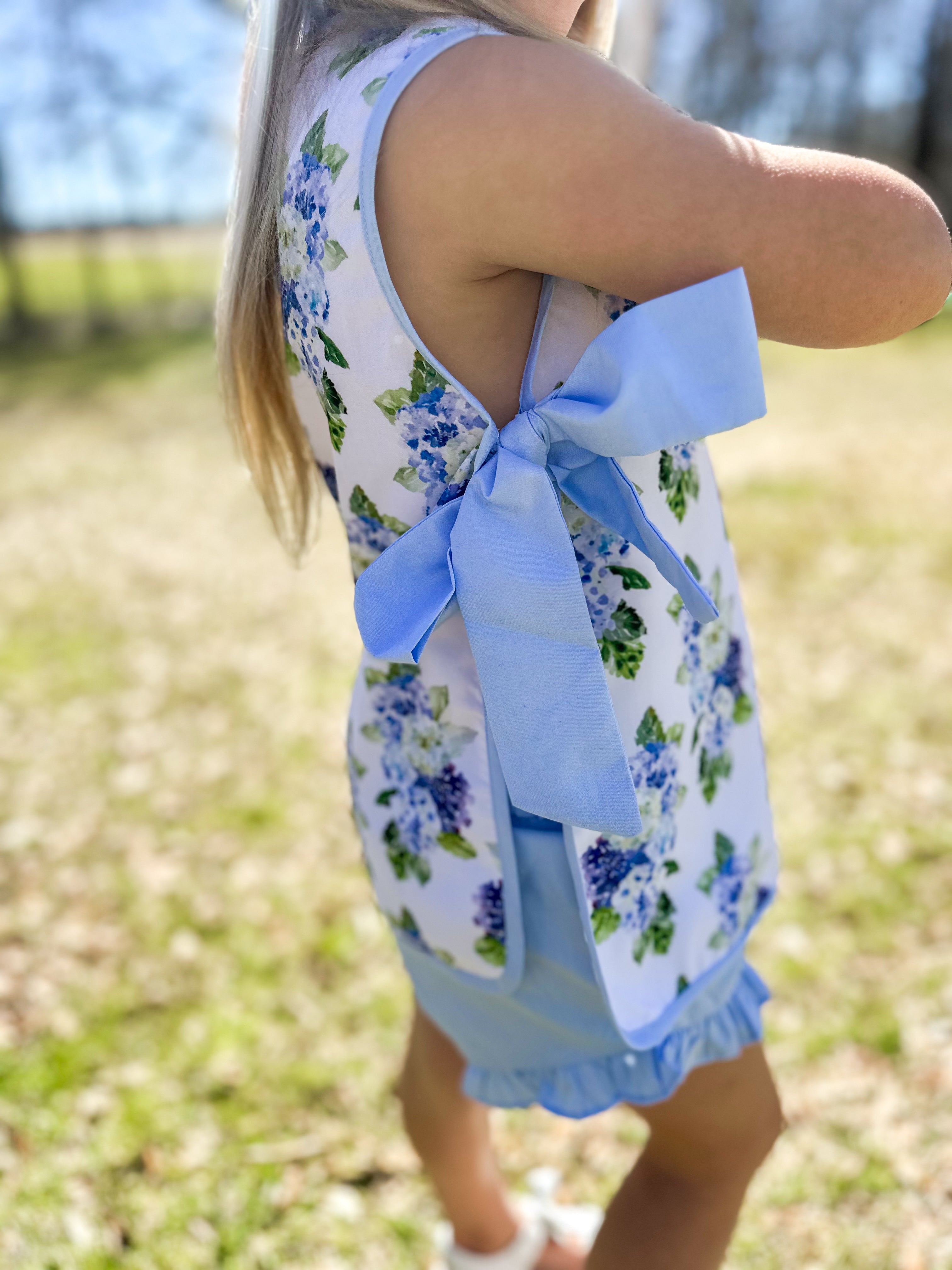 Girls Hydrangea Short Set