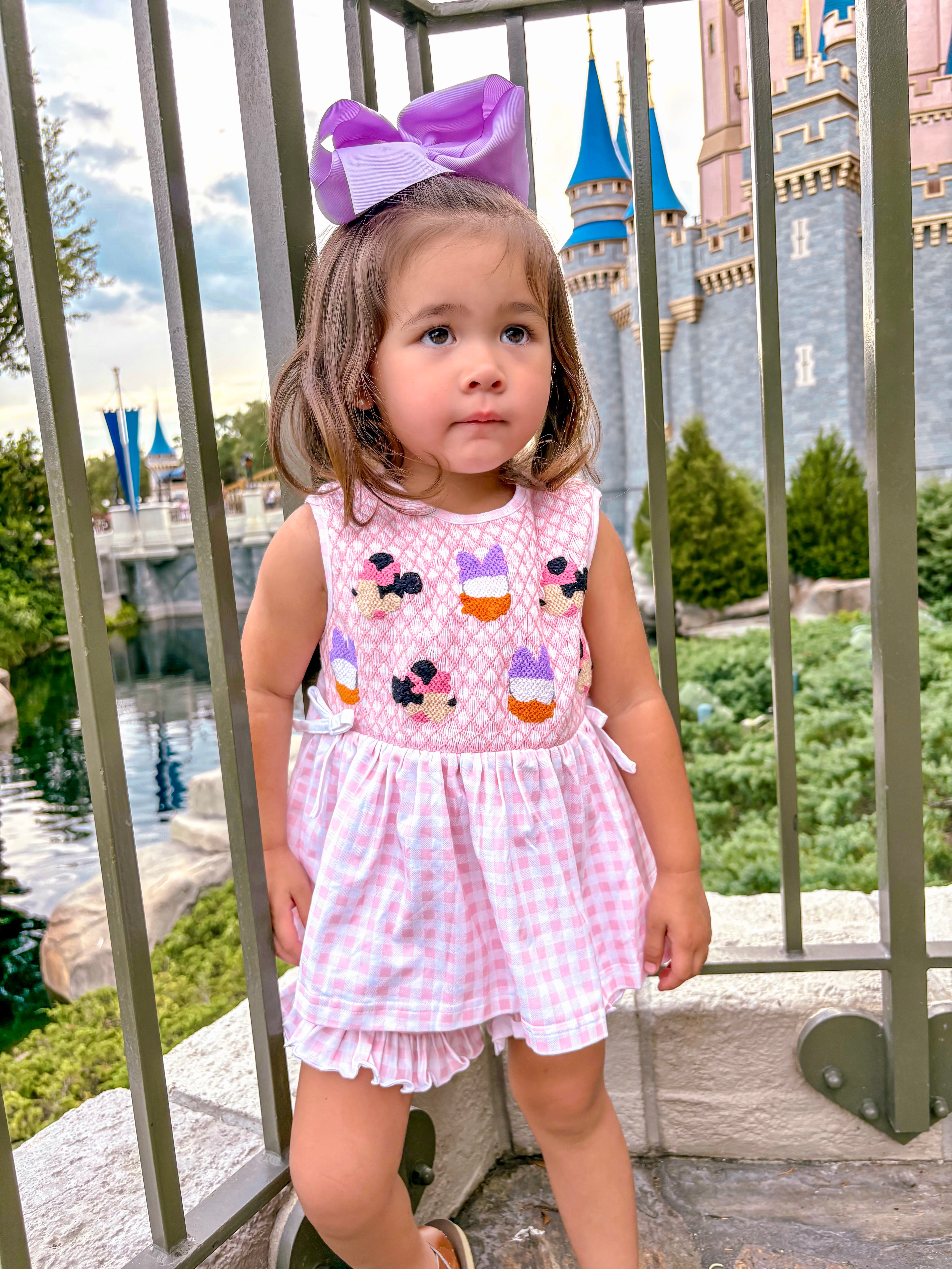 Girls Smocked Mouse & Duck Short Set RTS