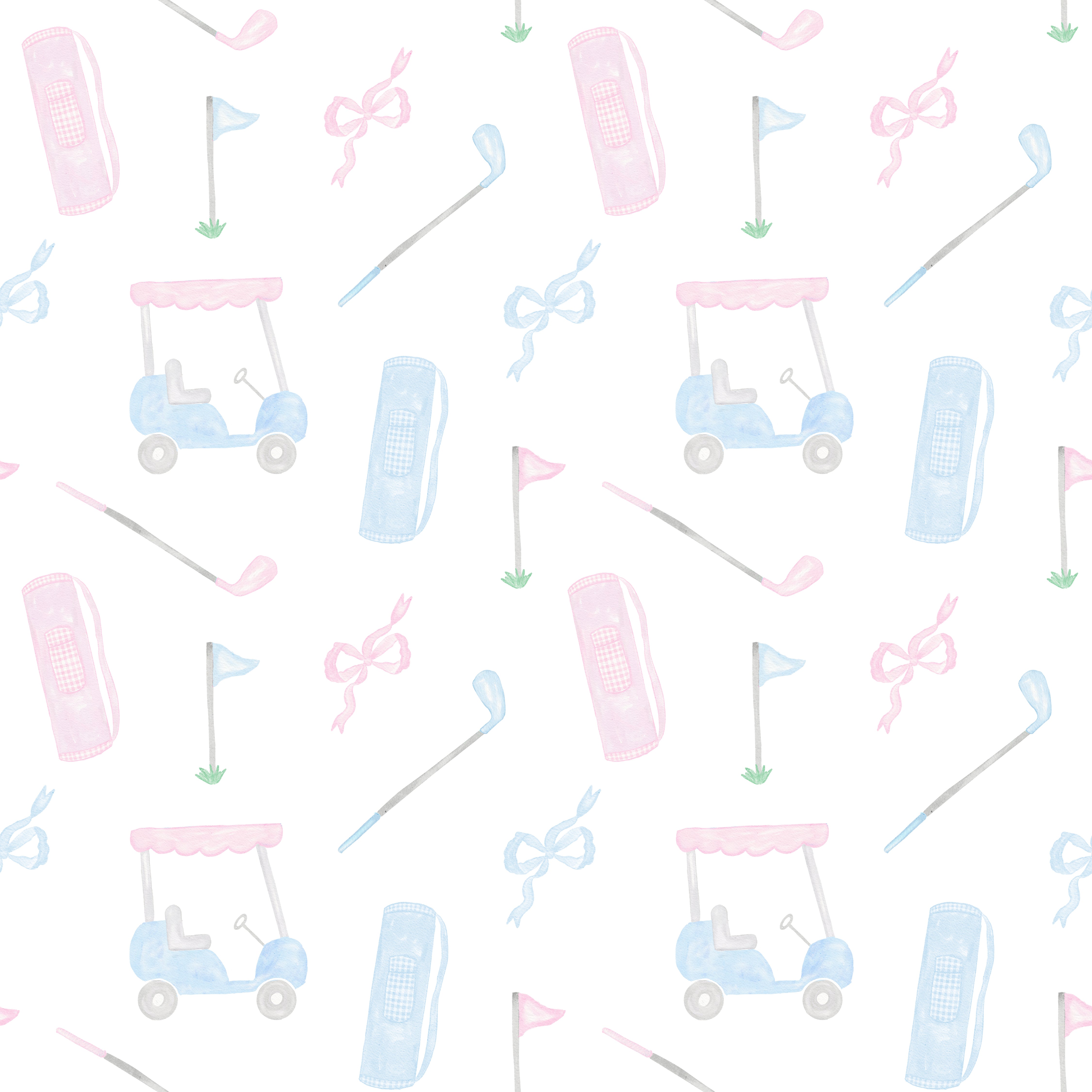 Girls Golf & Floral Reversible Play Bubble