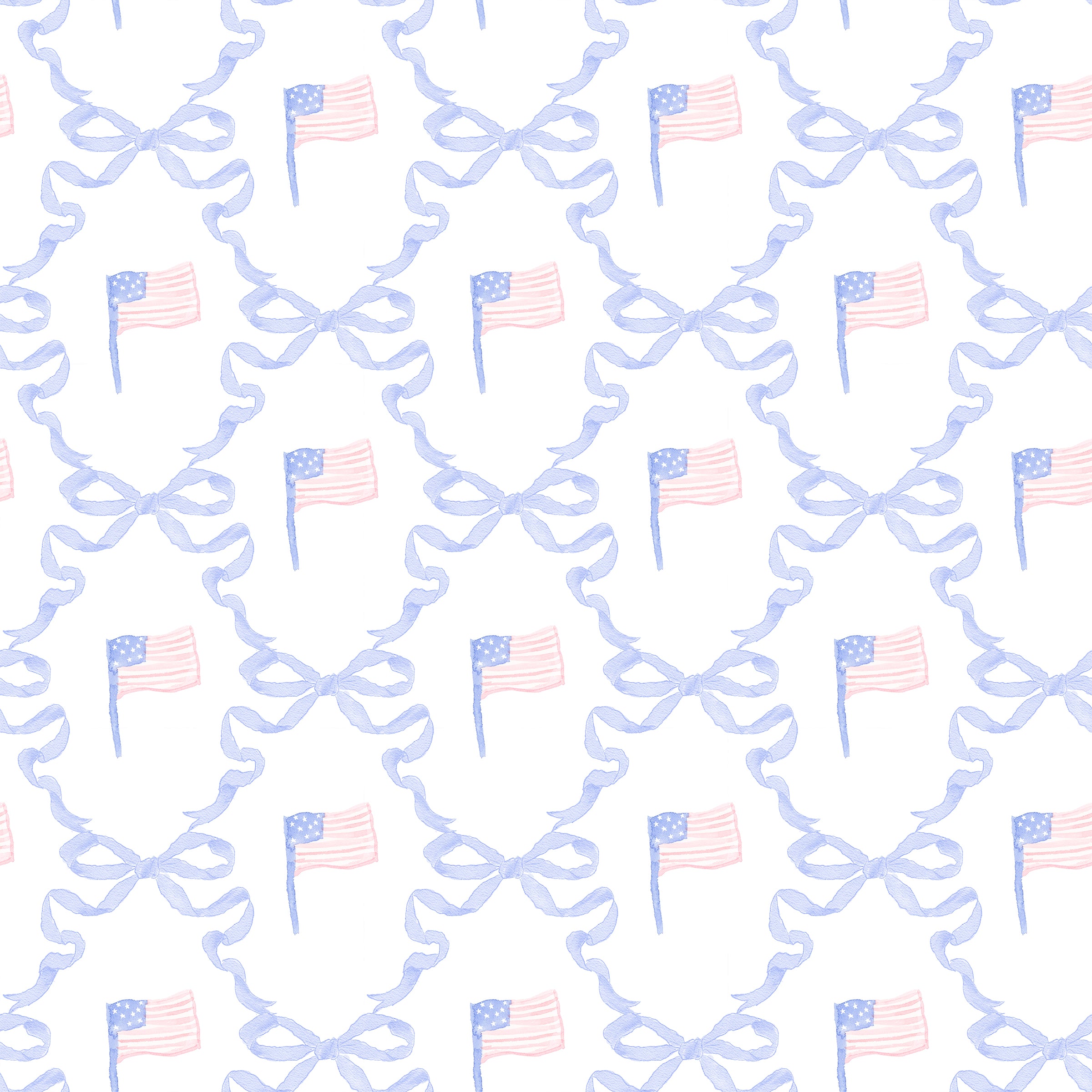Girls American Flag Bloomer Set