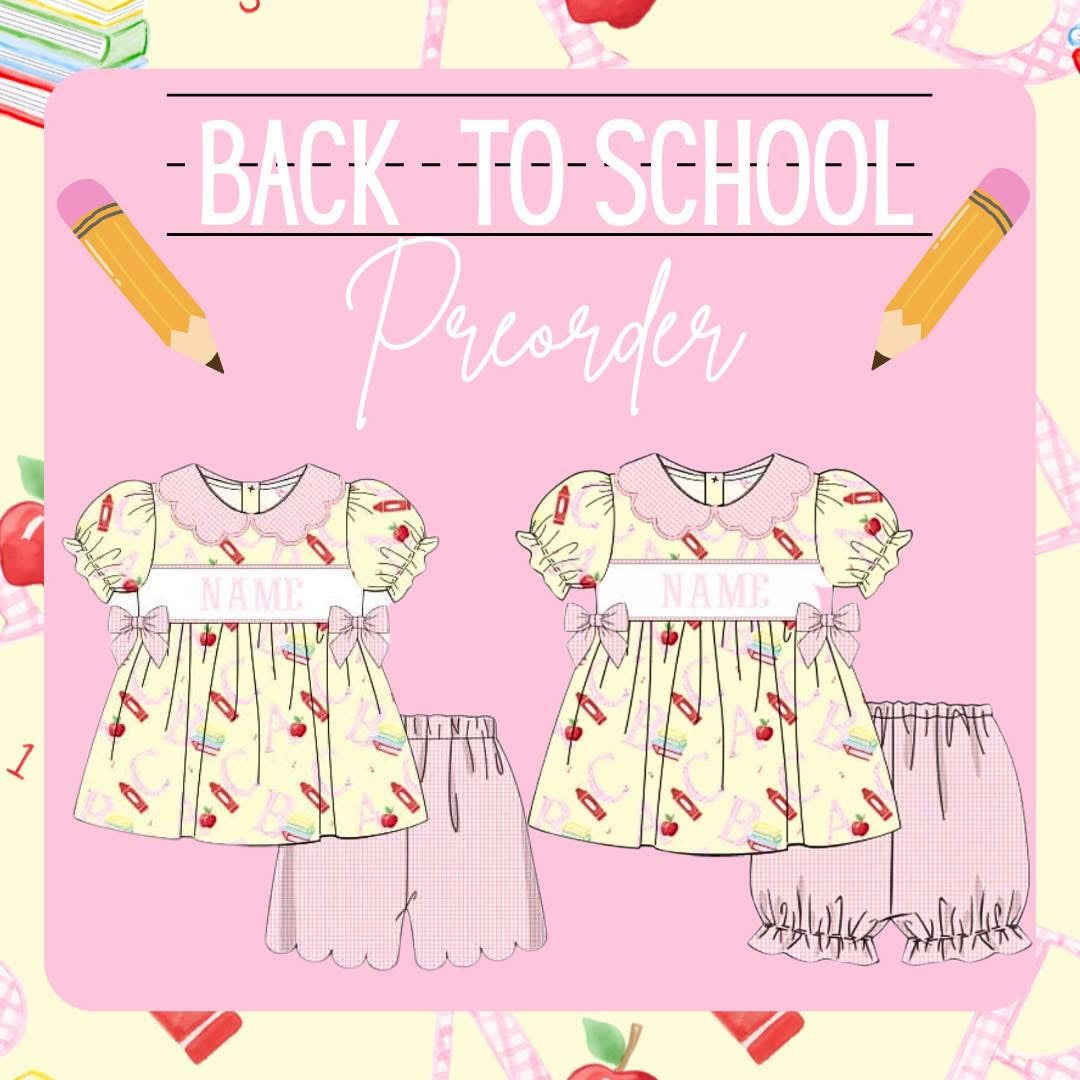 BACK TO SCHOOL PRE ORDER 5/13-5/16
