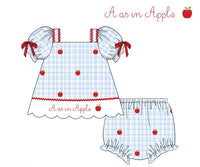 Girls A as in Apple Bloomer Set & Dress