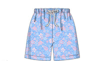 Men’s Blooming Blues Swim Trunks