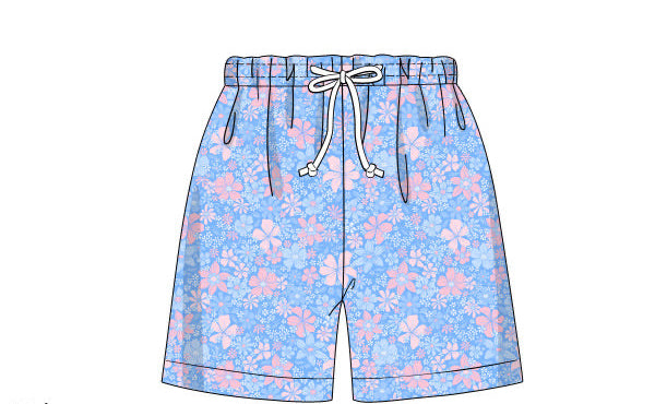 Men’s Blooming Blues Swim Trunks