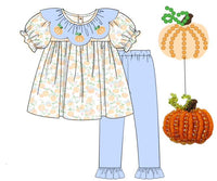 PRE ORDER Girls Embroidered and Beaded Pumpkins Pant Set | ETA to LBS: SEPTEMBER
