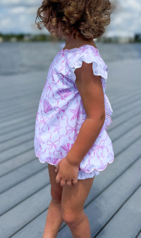 Girls Watercolor Sea Creatures Bloomer Set
