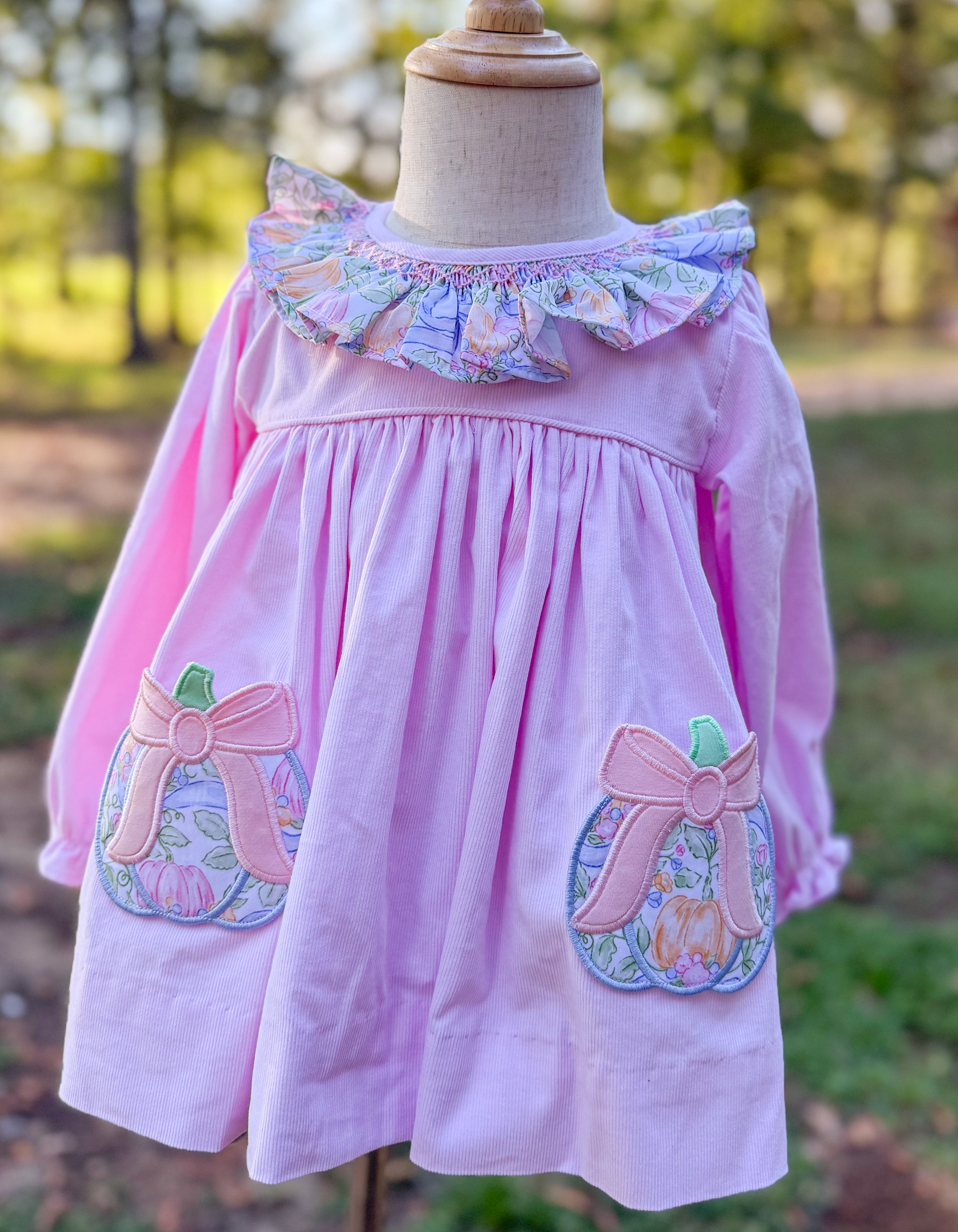 Girls Grand-millennial Pumpkins Bloomer Set