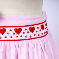 PRE ORDER Girls Pearl of my Heart Smocked Skort Set | ETA to LBS: DECEMBER