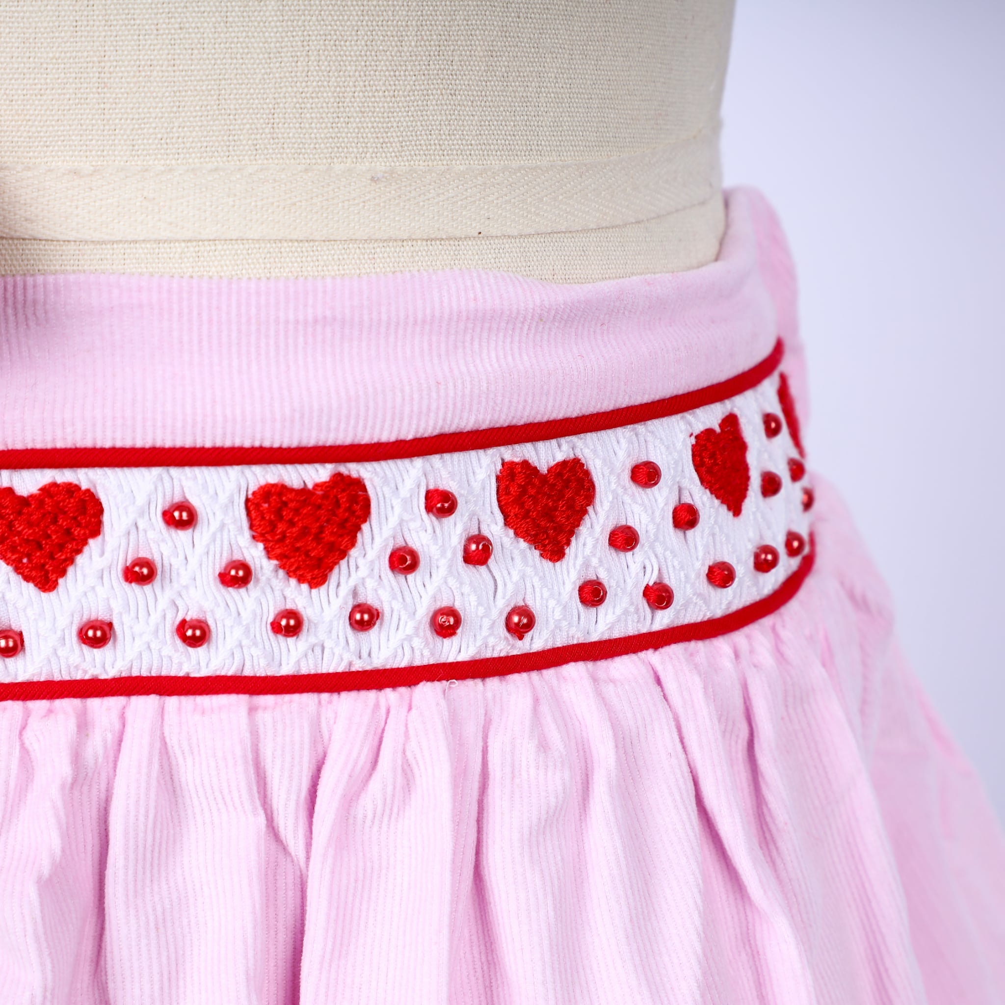 PRE ORDER Girls Pearl of my Heart Smocked Skort Set | ETA to LBS: DECEMBER