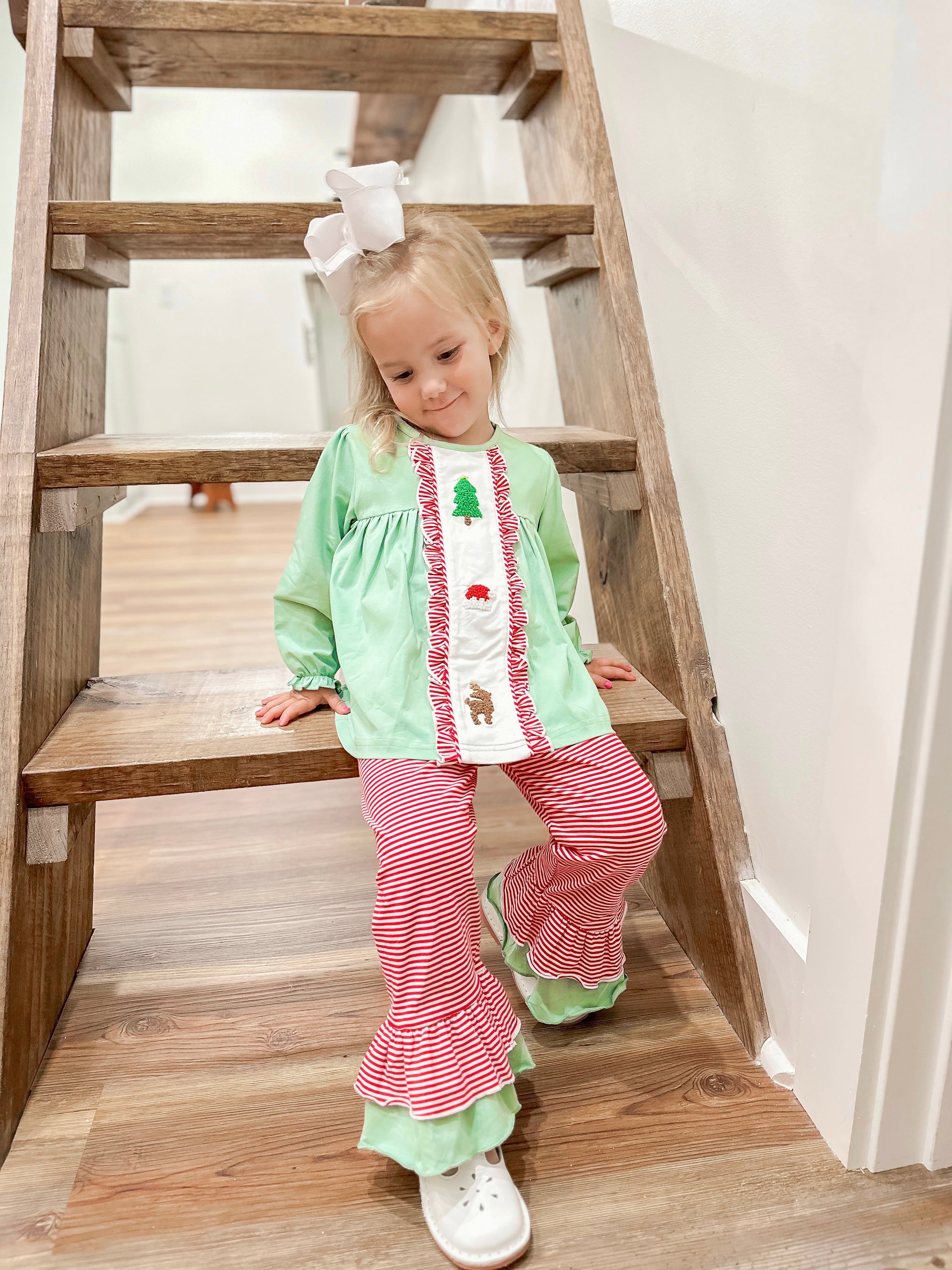 Girls French Knot Pant Set RTS