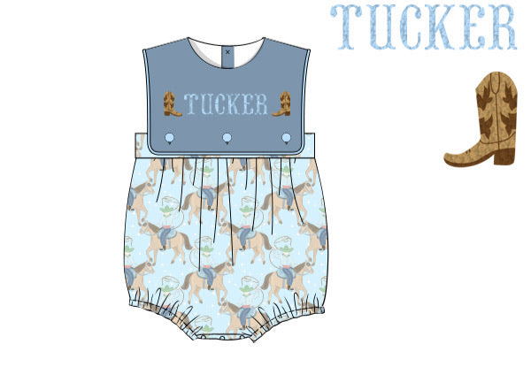 PRE ORDER Boys French Knot Boot Scootin’ Cuties Bubble | ETA to LBS: MAY