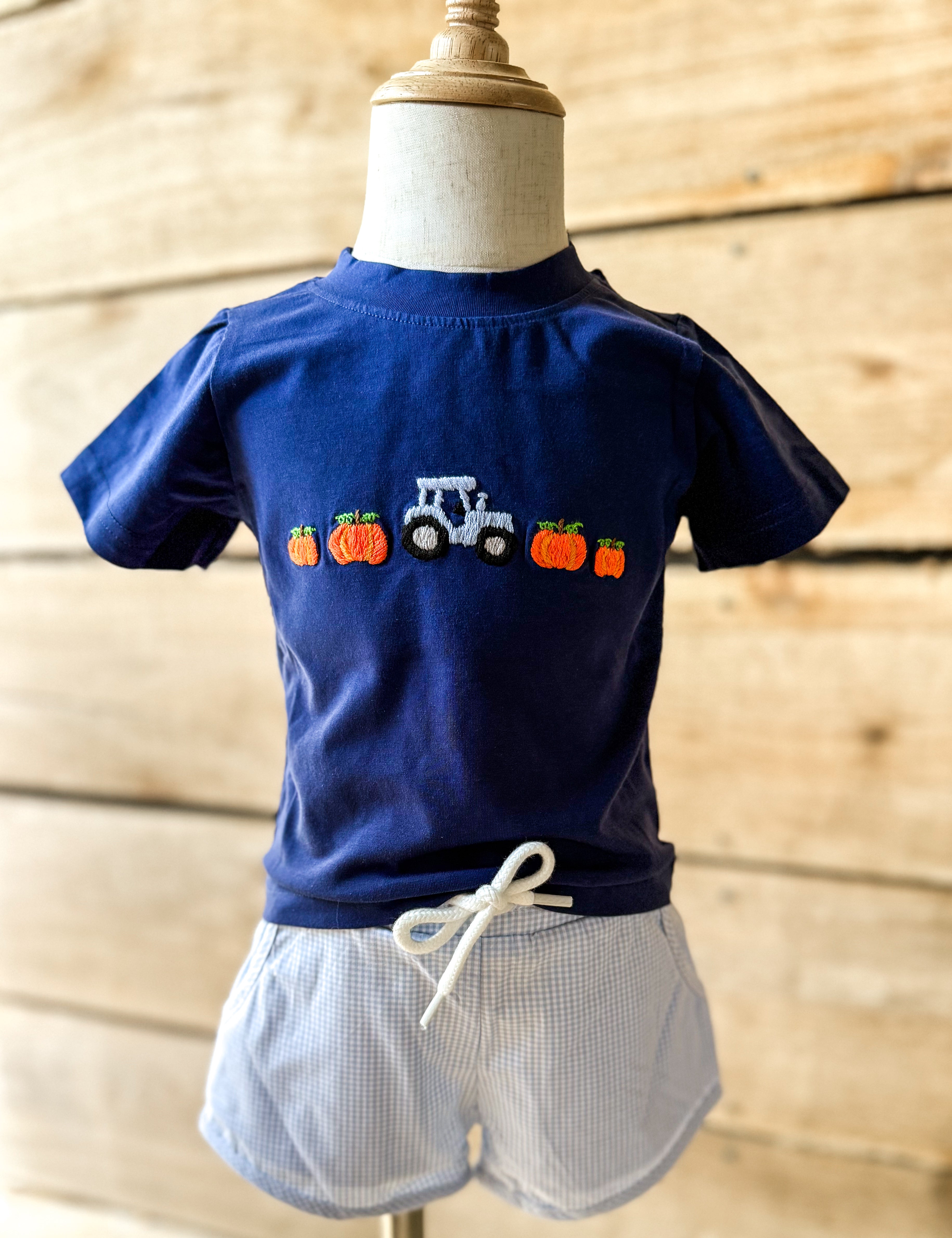 Boys Pumpkin Mix & Match Short Set