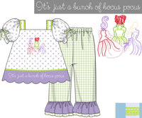 Girls Its Just A Bunch Of Hocus Pocus Ruffle Pant Set