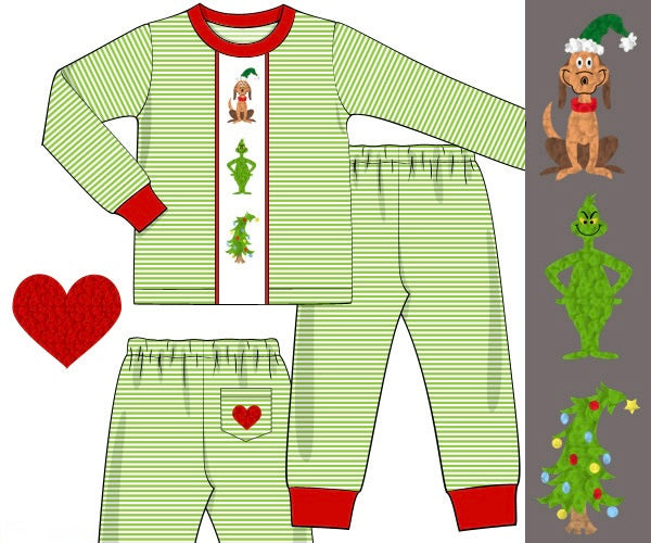 PRE ORDER Boys French Knot Where Are You Christmas Knit 2-Piece Lounge Set | ETA to LBS: OCTOBER