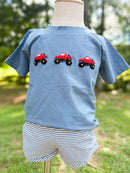 Boys French Knot Short Sets