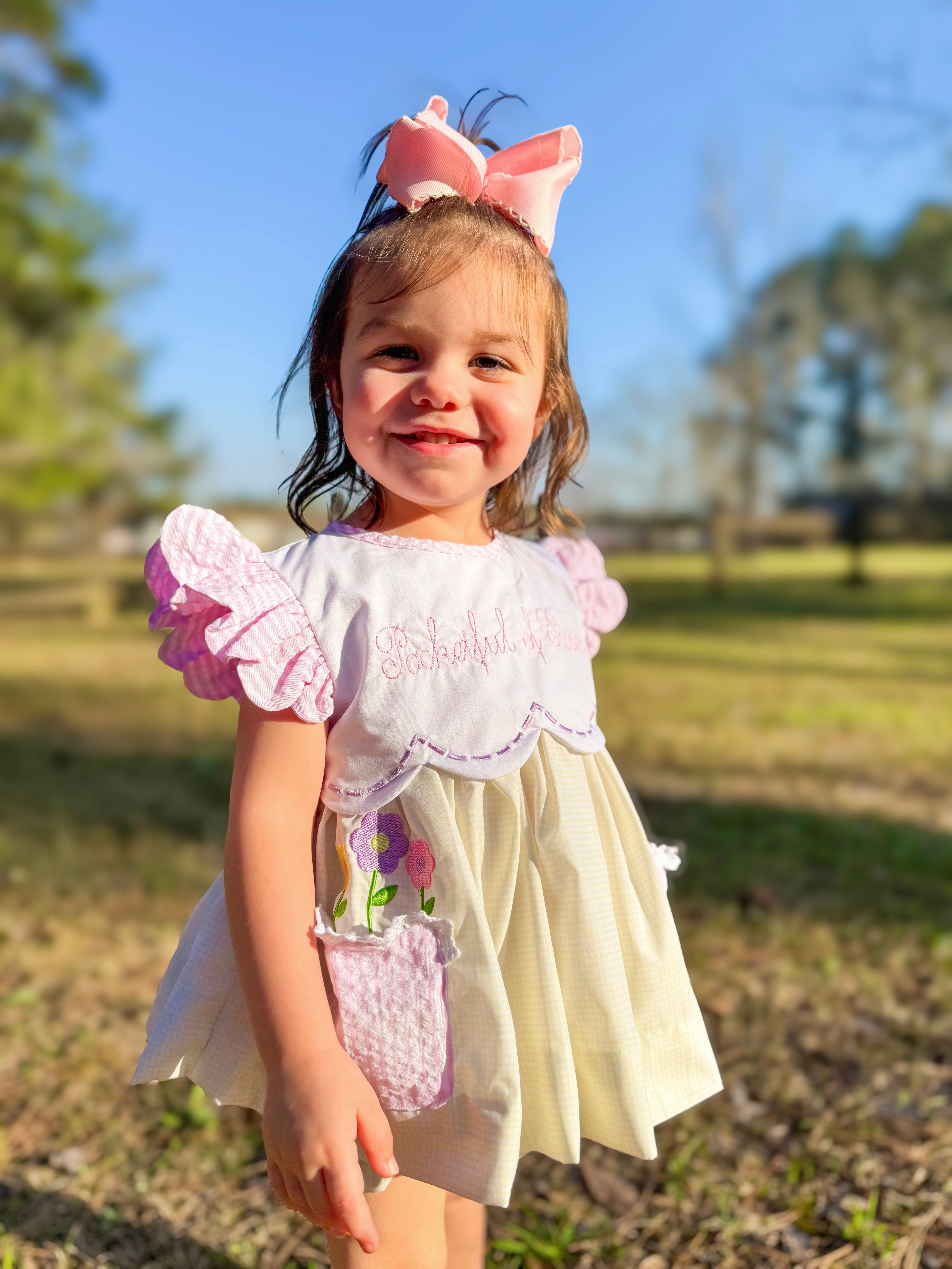 Girls Pocketful of Posies Bloomer Set