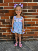 Girls Let’s Play Mermaids Smocked Bubble