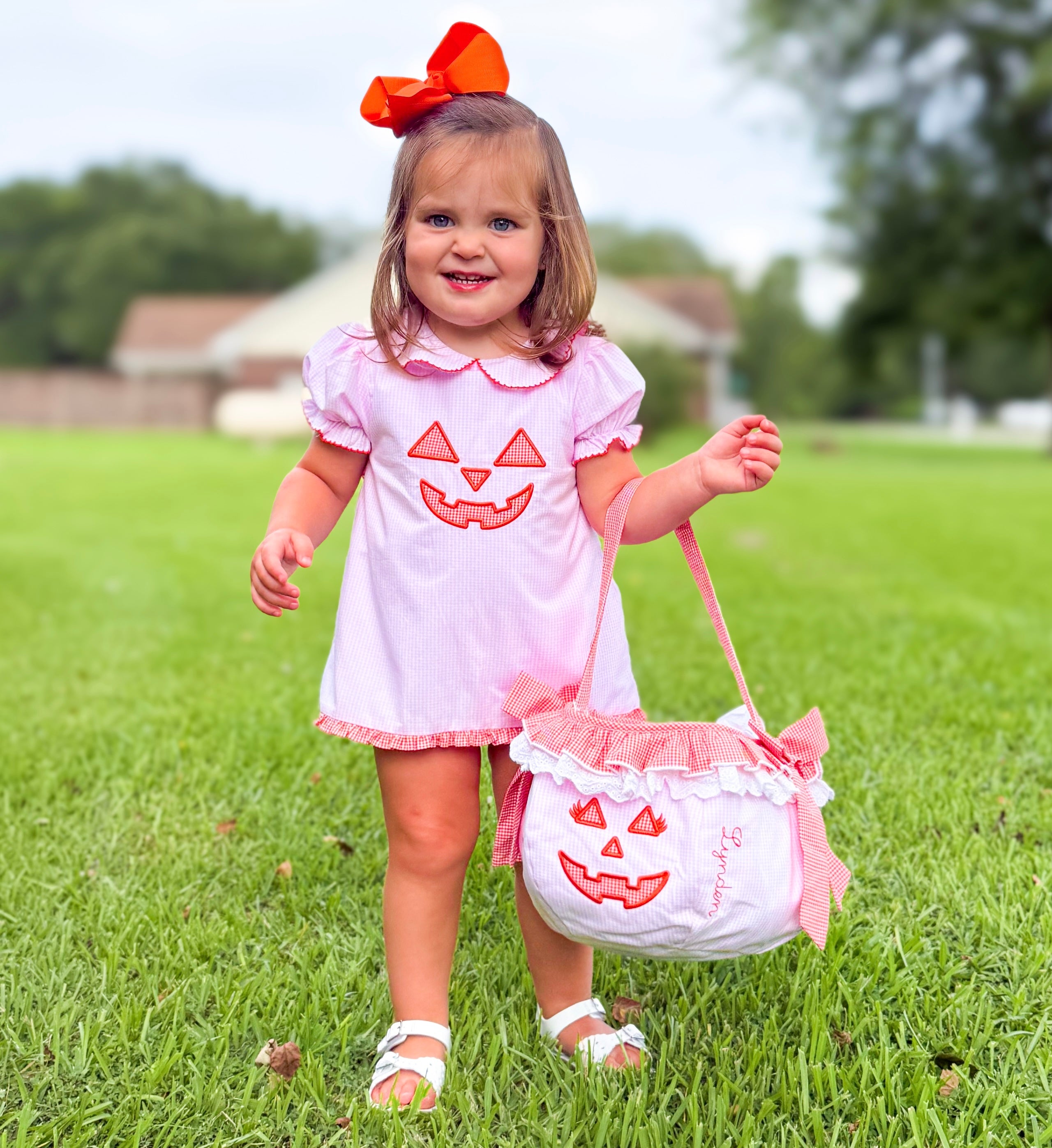 PRE ORDER Girls Jack-o’-lantern  Skirted Bubble | ETA to LBS: SEPTEMBER