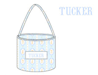 PRE ORDER Boys Watercolor Bunnies Name Smocked Easter Basket | ETA to LBS: March