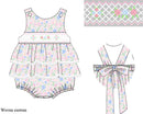 PRE ORDER Girls Wildflower Whimsy Smocked Skirted Bubble | ETA to LBS: LATE March