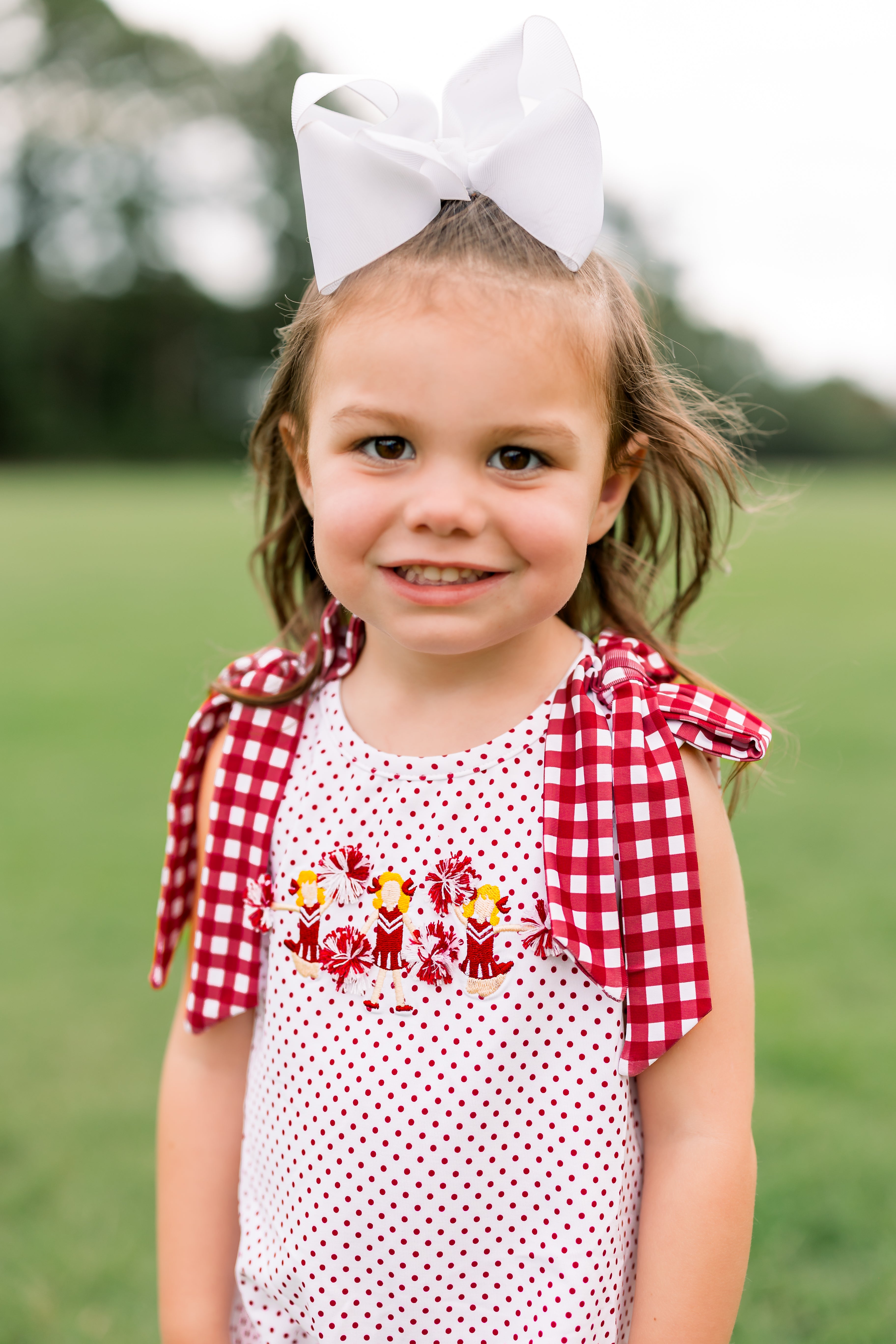 Girls Embroidered Cheerleaders Bubble