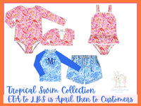 PRE ORDER Boys Tropical Rashguard Shirt ETA: APRIL